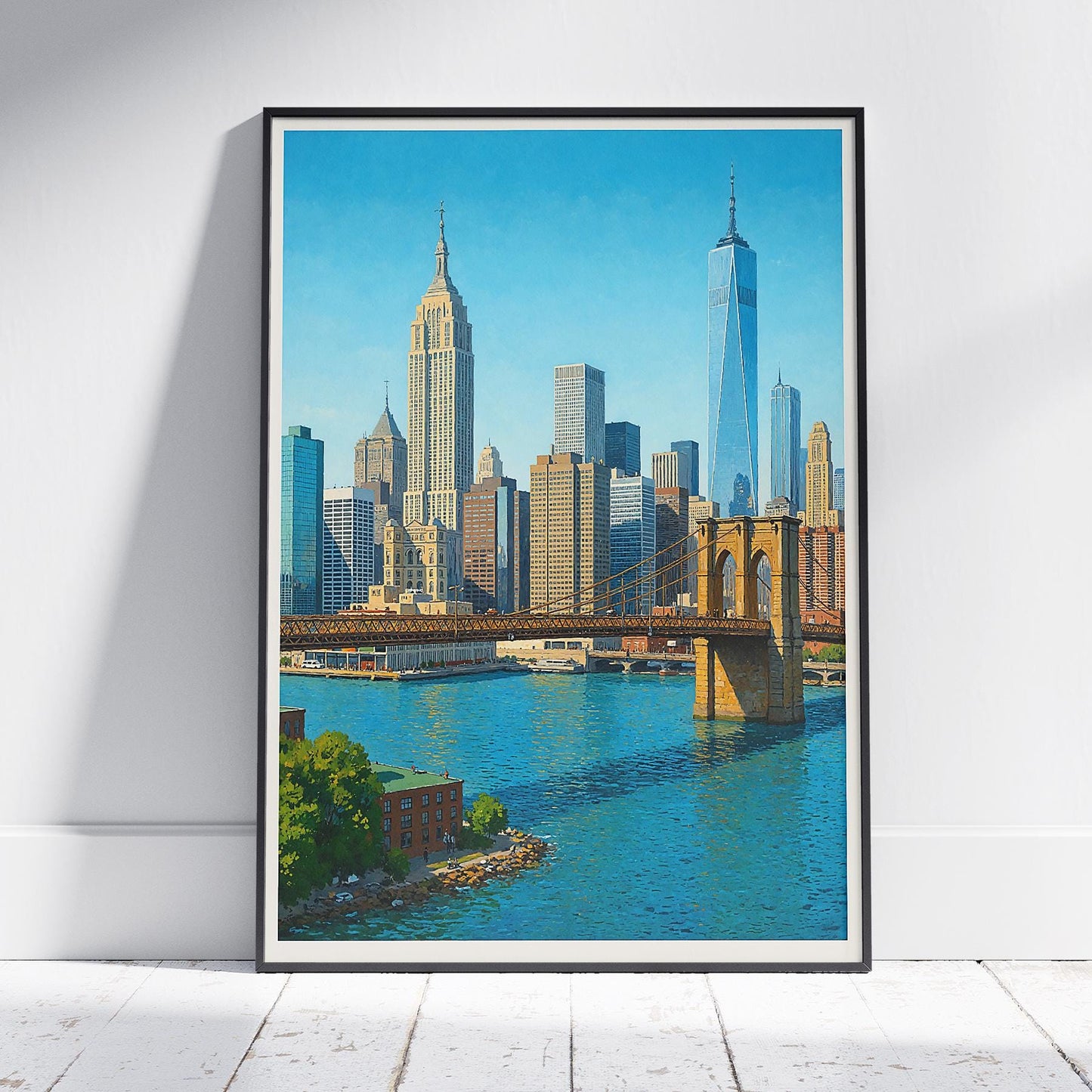 New York City skyline poster
