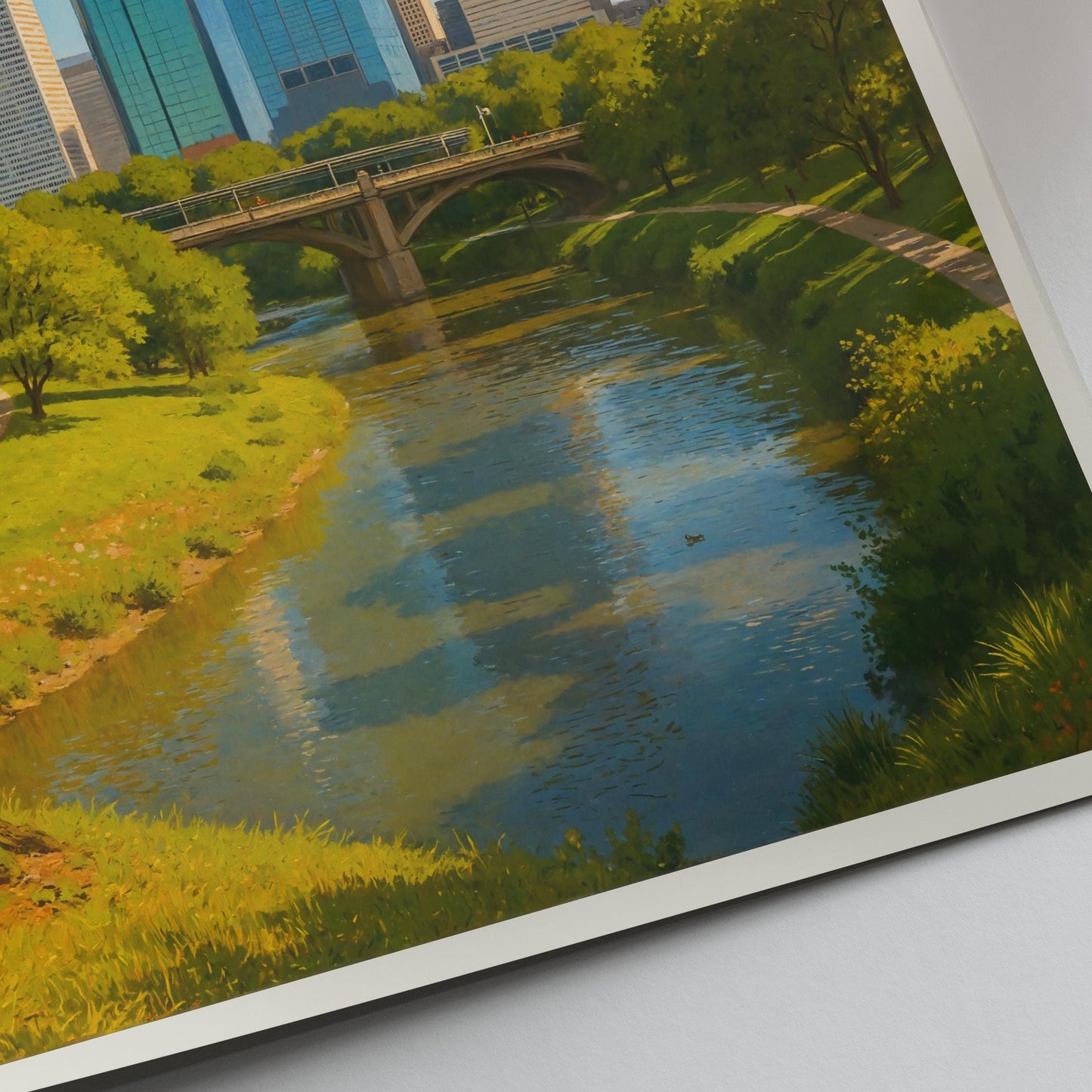 Houston Travel Print ~ Texas Travel Poster |