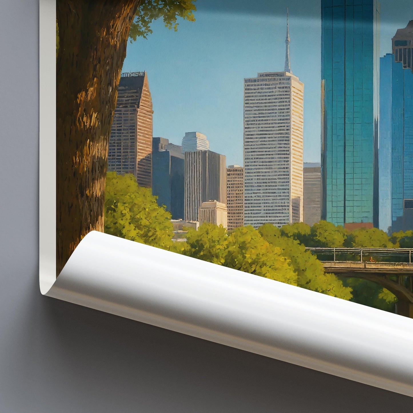 Houston Travel Print ~ Texas Travel Poster |