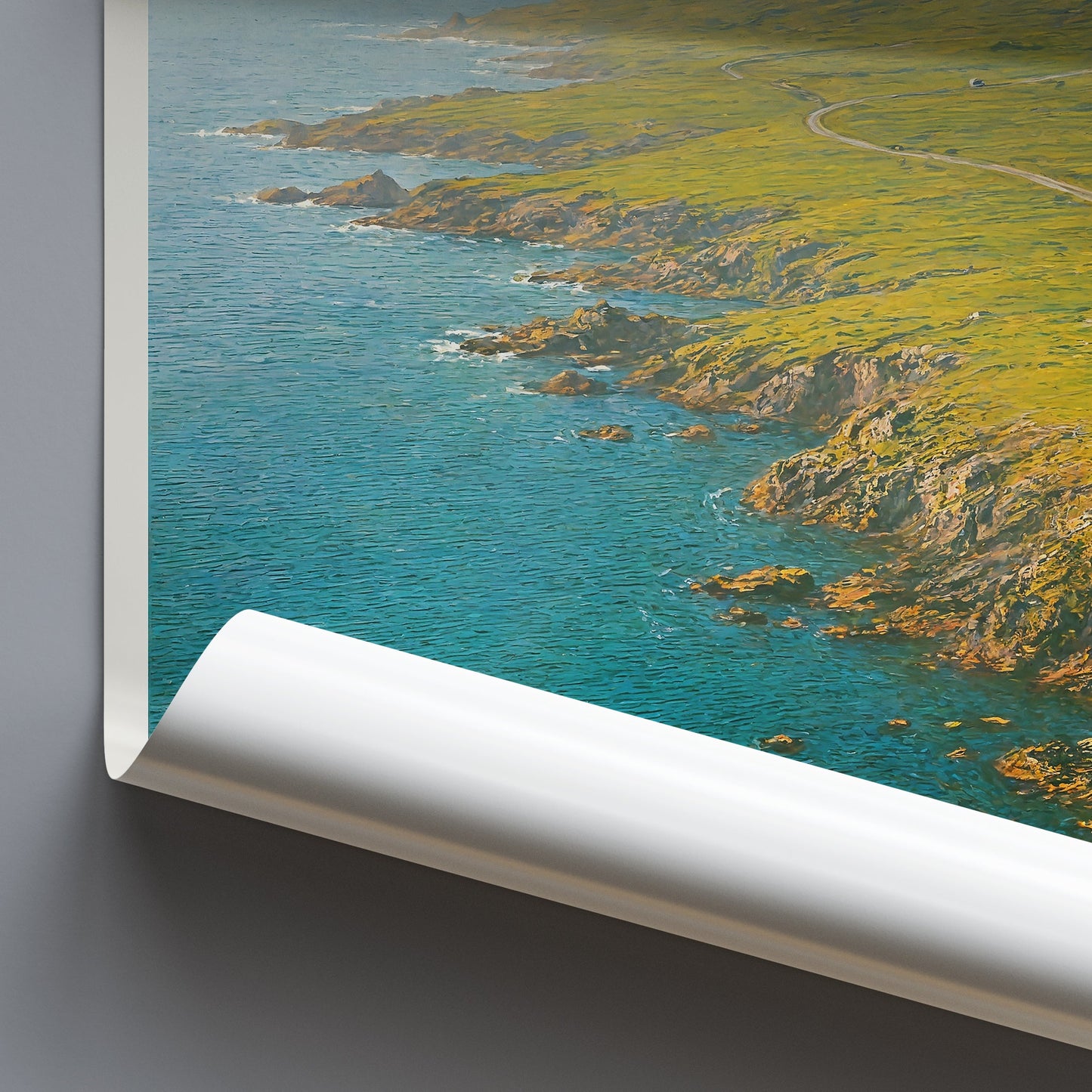 Achill Island Travel Poster, Wild Atlantic Way ~ Ireland Coastal Landscape Art Print | Home Decor Vacation Gift
