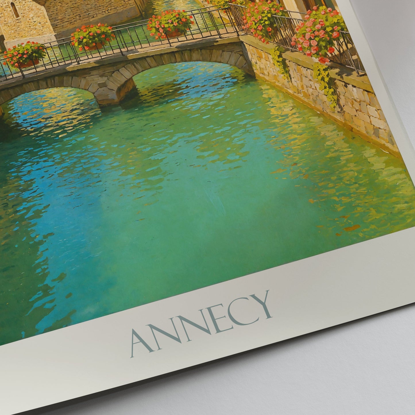 Annecy Travel Poster, Palais de l'Isle | France Canal City Wall Art Print | European Home Decor Gift