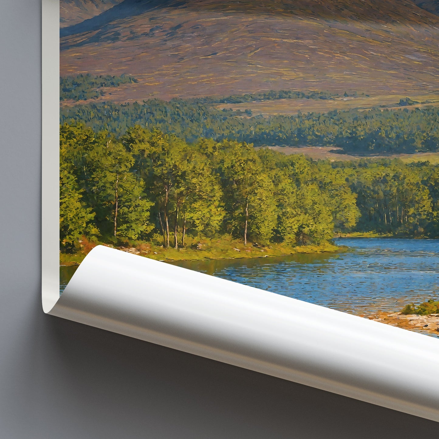 Aviemore Travel Poster | Scottish Highlands Art Print | Loch Landscape Wall Art | Scotland Travel Gift
