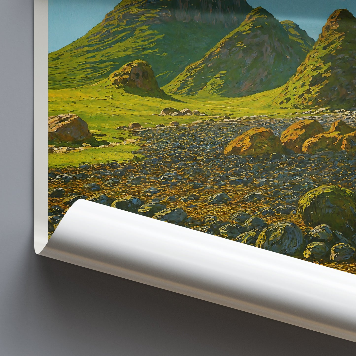 Ballintoy Travel Poster, Northern Ireland Coastal Landscape | Irish Wall Art Print | Causeway Coast Decor Gift