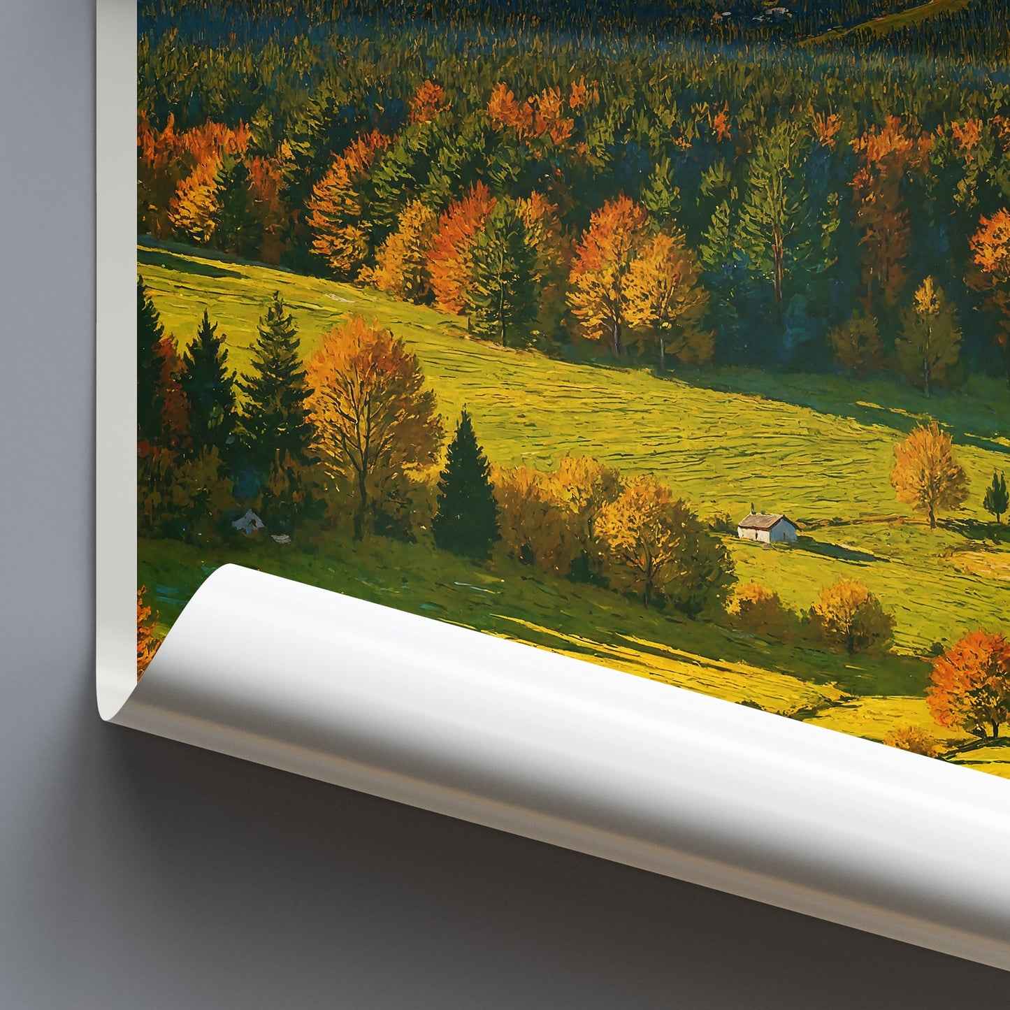 Belianske Tatras Poster | Slovakia Autumn Mountain Art Print | Vibrant Fall Landscape Decor | Nature Lover Gift