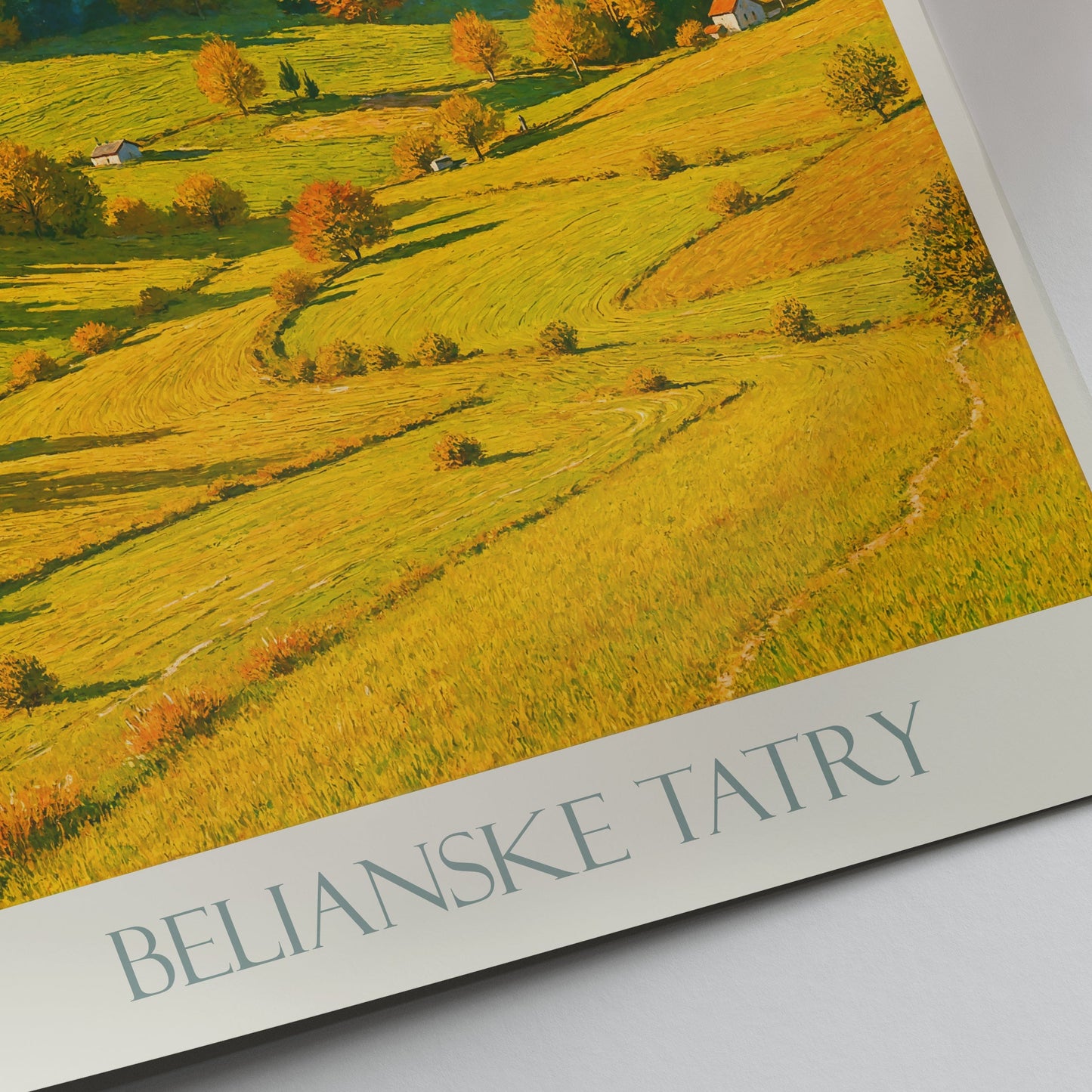 Belianske Tatras Poster | Slovakia Autumn Mountain Art Print | Vibrant Fall Landscape Decor | Nature Lover Gift