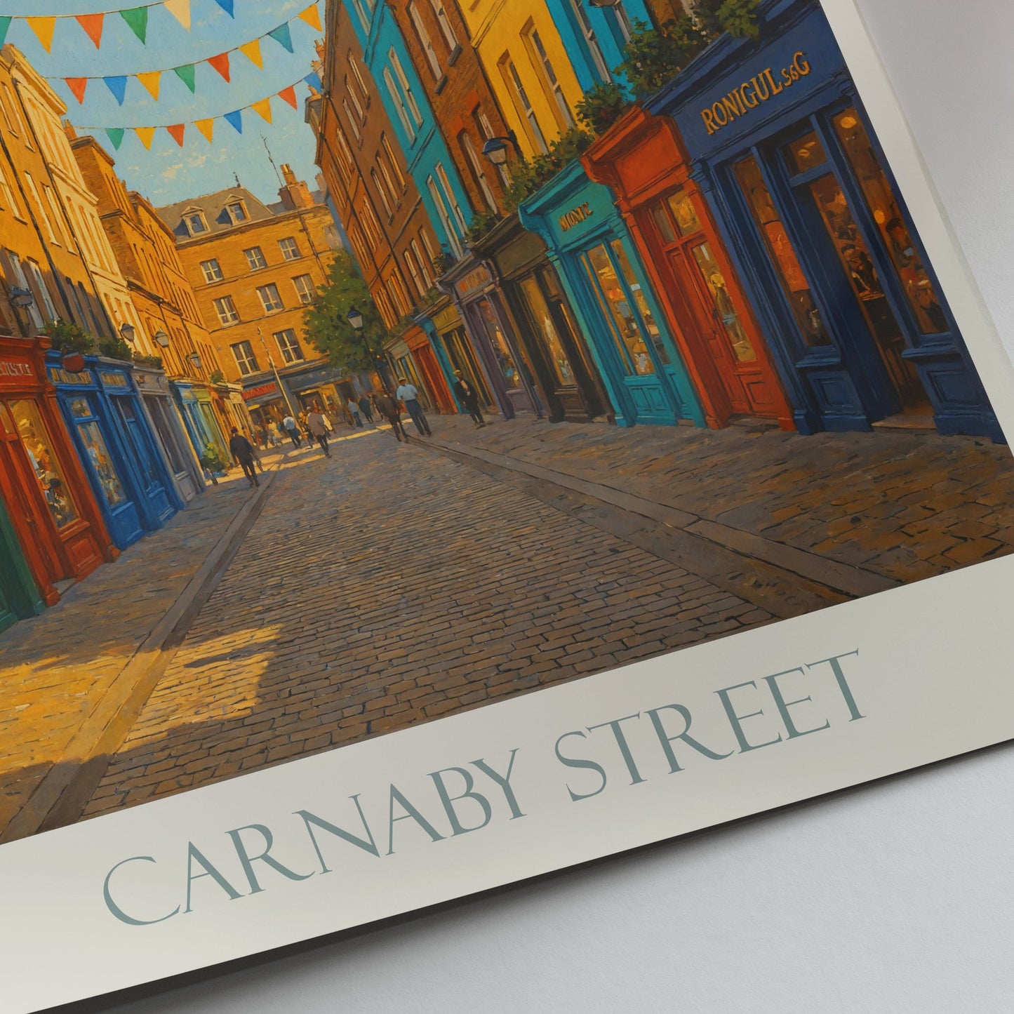 Carnaby Street London Travel Poster | Vibrant UK City Wall Art Print | Iconic Soho Decor Gift