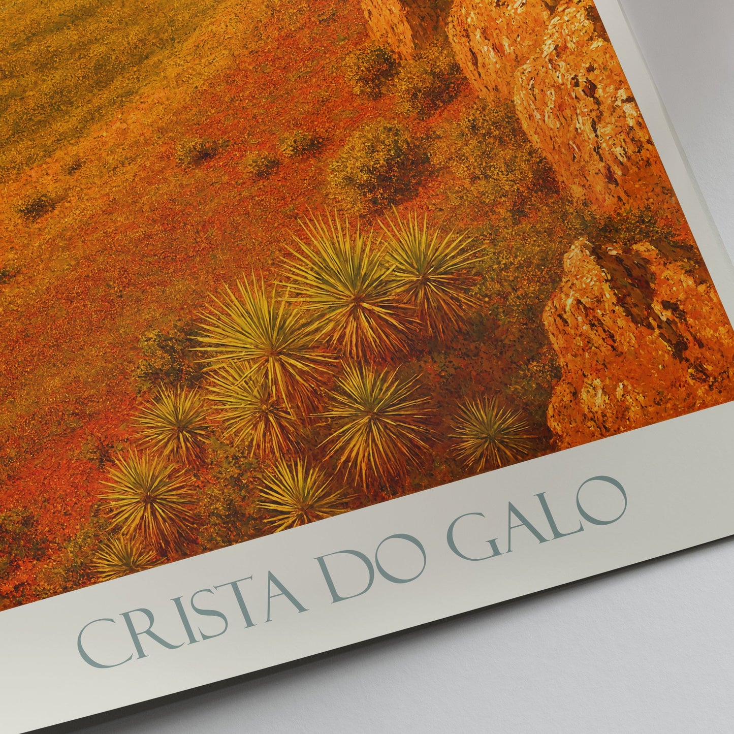 Crista do Galo Brazil Travel Poster | Minas Gerais Landscape Art Print | Panoramic Nature Wall Decor