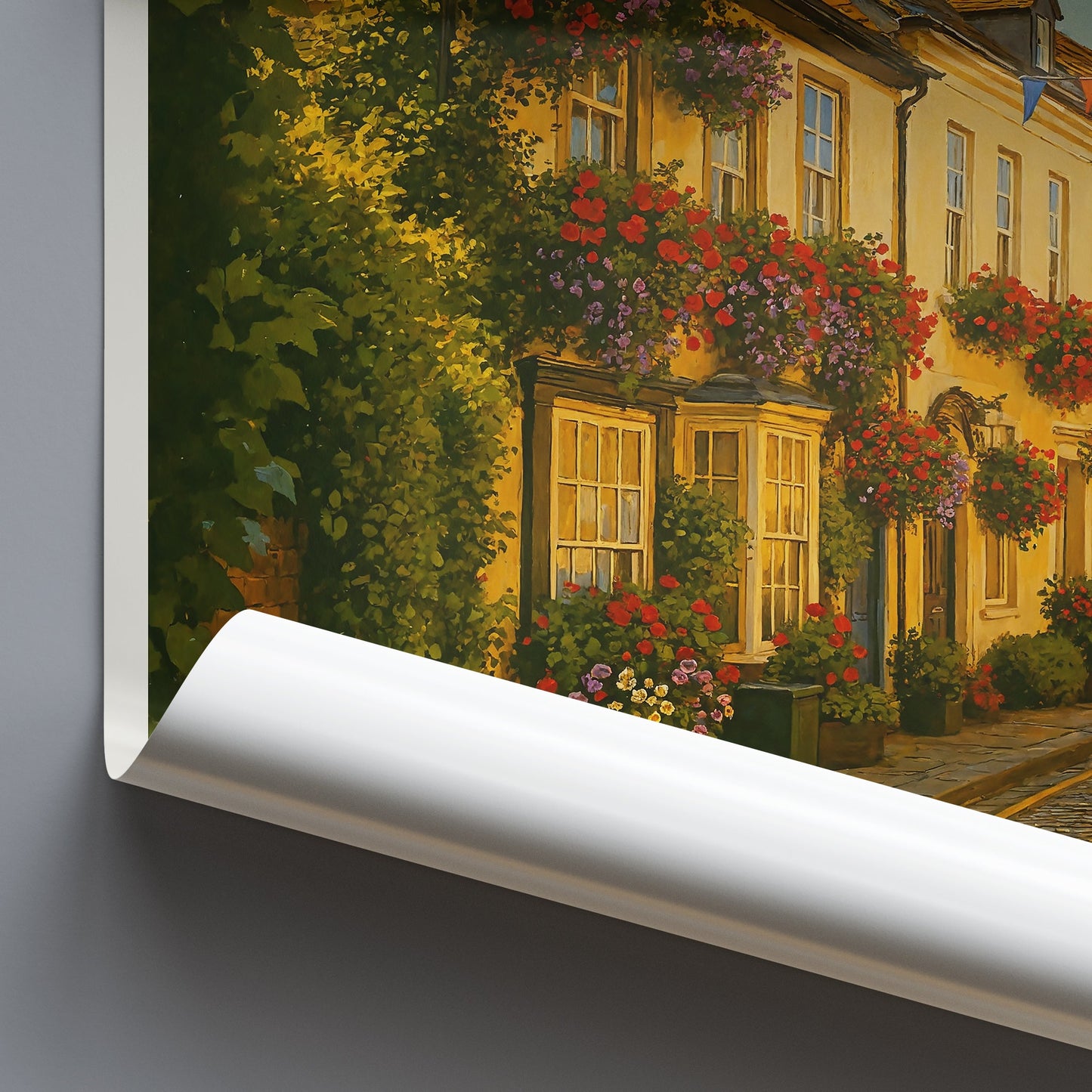 Deal Kent Travel Poster, Charming English Street Scene | British Seaside Art Print | United Kingdom Wall Decor