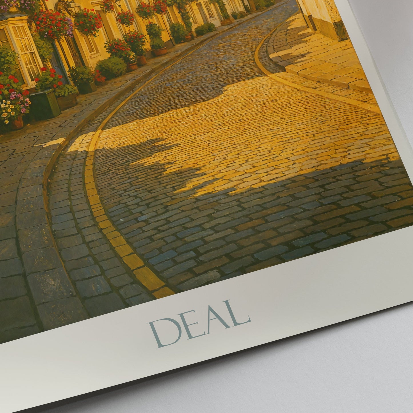 Deal Kent Travel Poster, Charming English Street Scene | British Seaside Art Print | United Kingdom Wall Decor