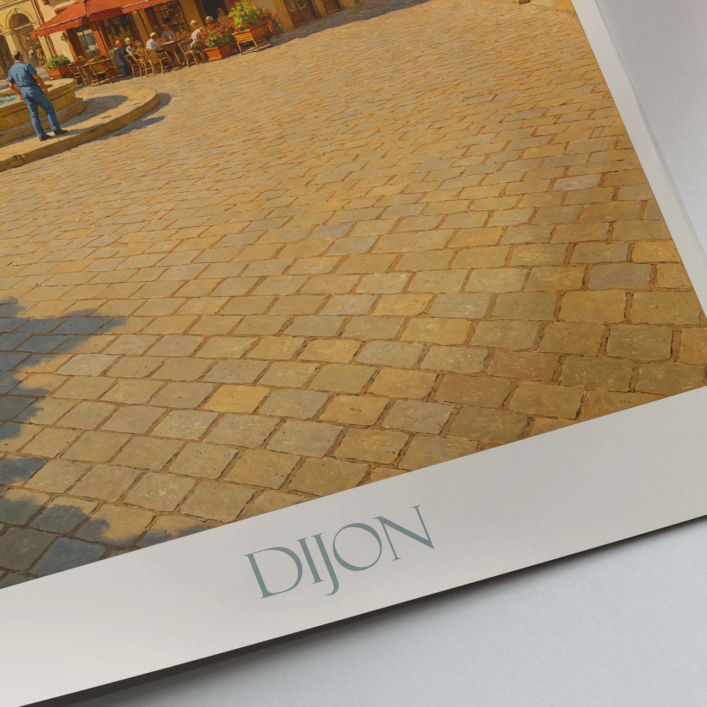 Dijon Travel Poster, Half-Timbered Street Art Print ~ Historic French City Home Decor | Charming Old Town Wall Art