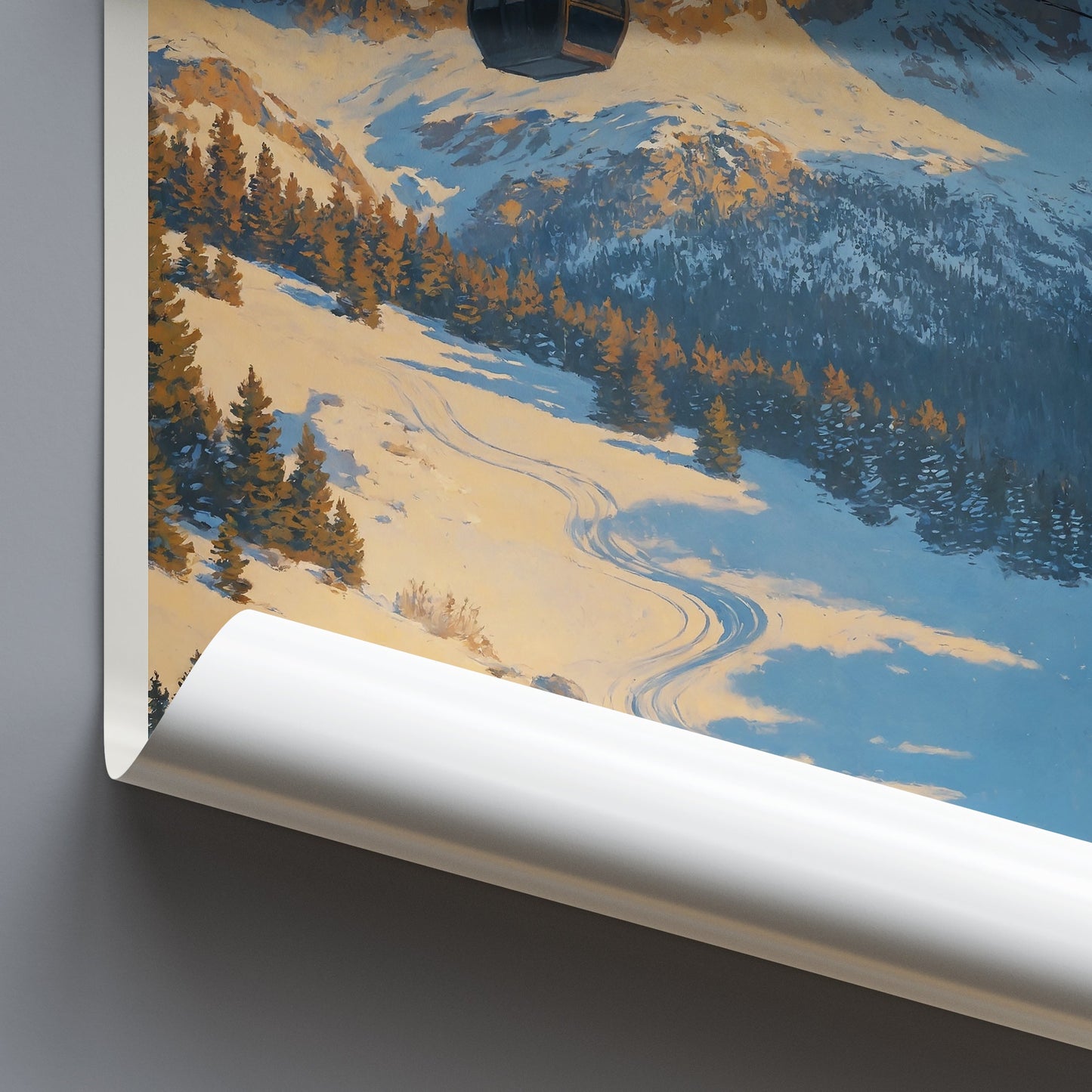 Dolomites Travel Poster | Fanes-Sennes-Prags Valley Art ~ Italy Mountain Landscape | Rustic Cabin Wall Art Decor