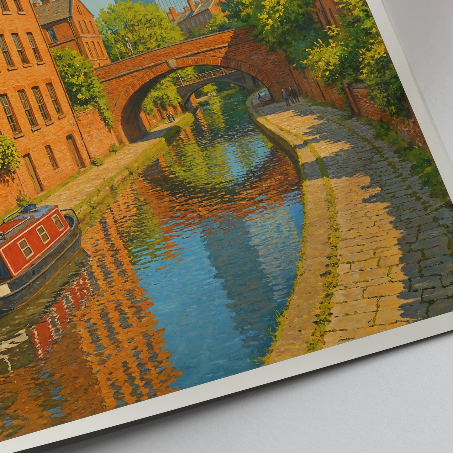 Manchester Travel Print, Canals ~ Poster Travel