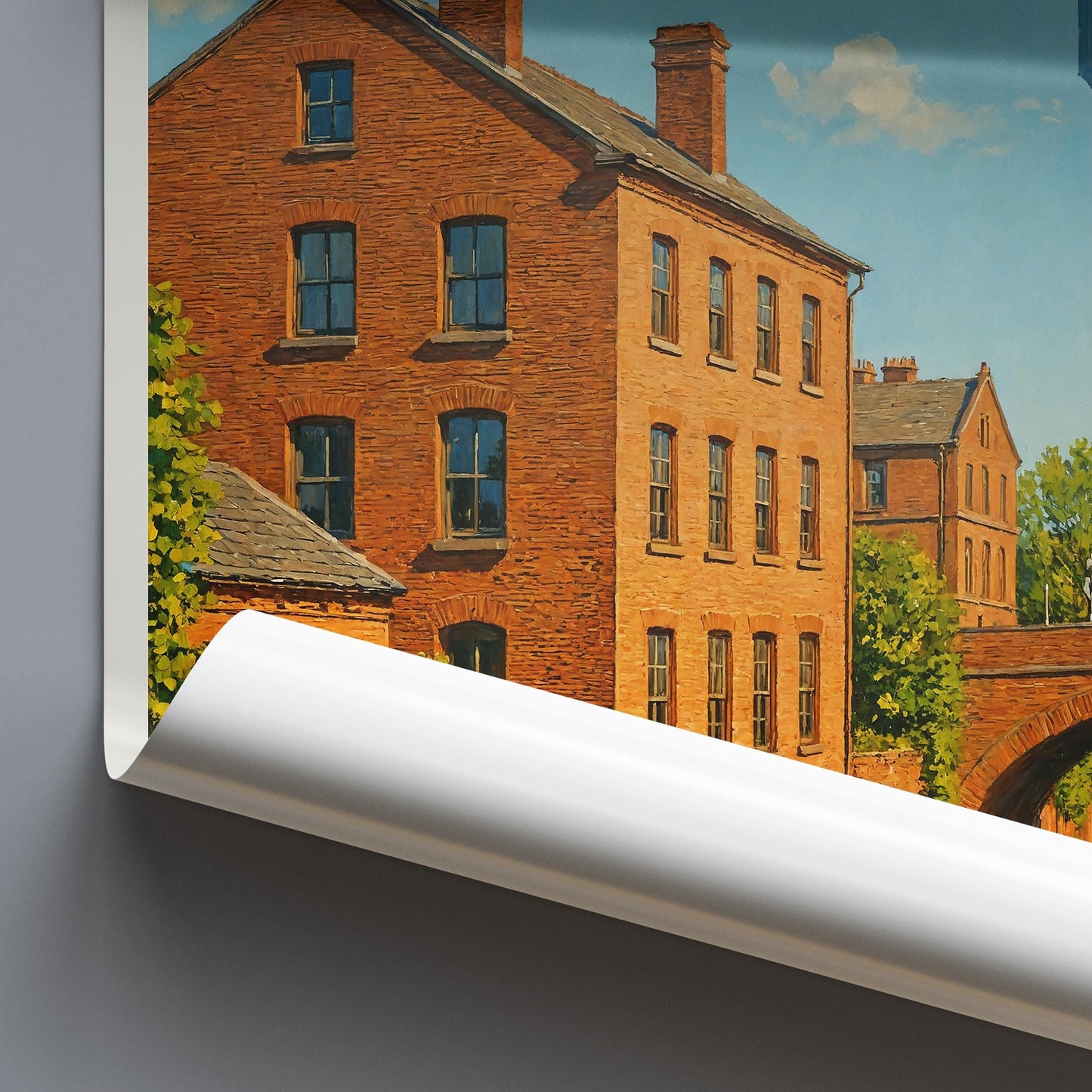 Manchester Travel Print, Canals ~ Poster Travel