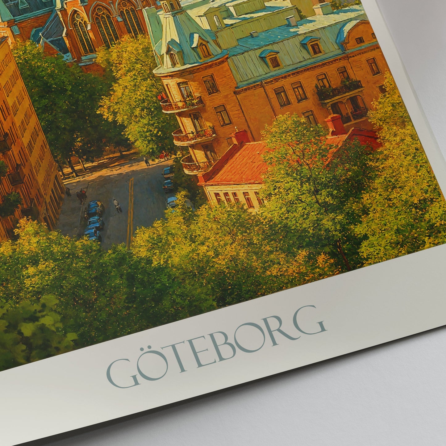 Gothenburg Travel Poster, Sweden Cityscape View | Göteborg Art Print | Scandinavian Home Decor | Unique Travel Gift