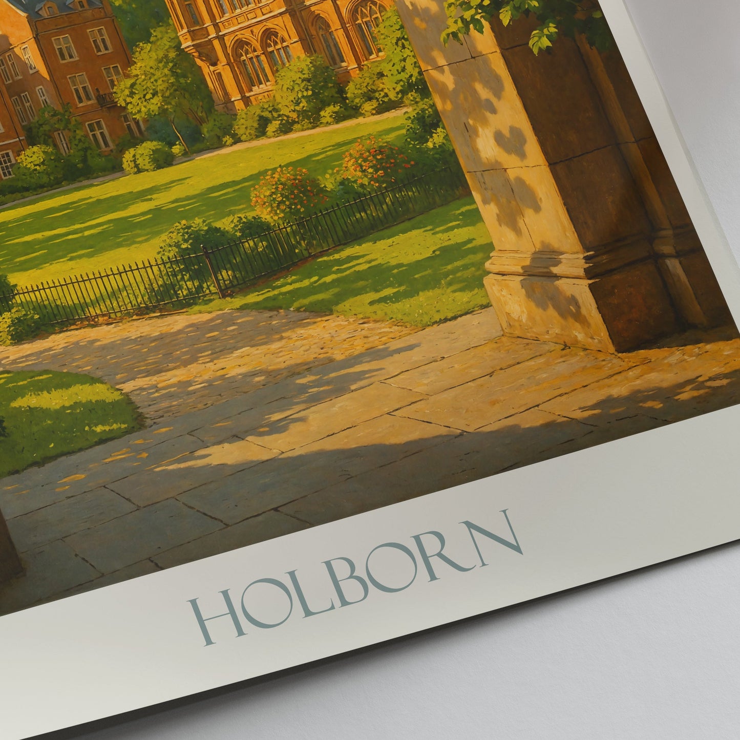 Holborn London Travel Poster | Elegant UK City Art Print | Historic Architecture Wall Decor