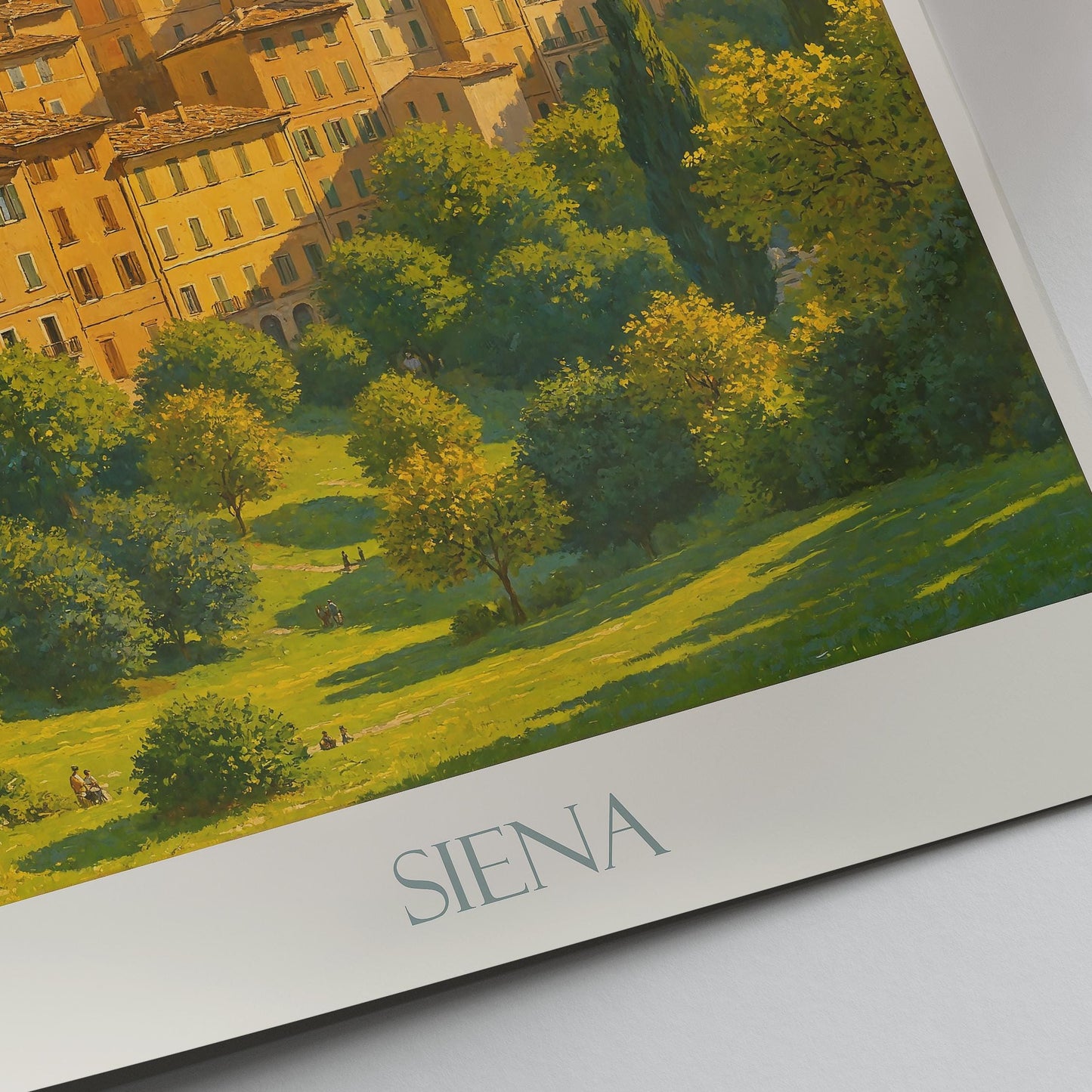Siena Travel Print ~ Italy Travel Poster | Painted Wall Art Print & Home Decor | Framed Personalized Print | Vacation Travel Gift