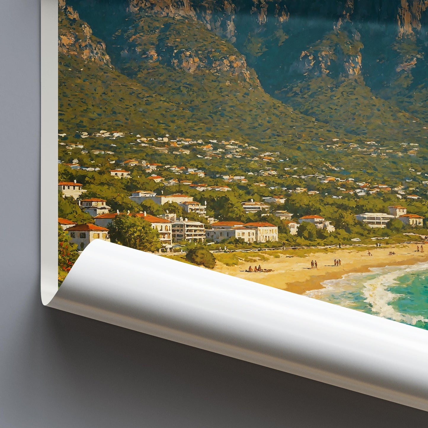 Cape Town Travel Print ~ South Africa Travel Poster | Painted Wall Art & Home Decor | Framed Personalized Print | Vacation Travel Gift