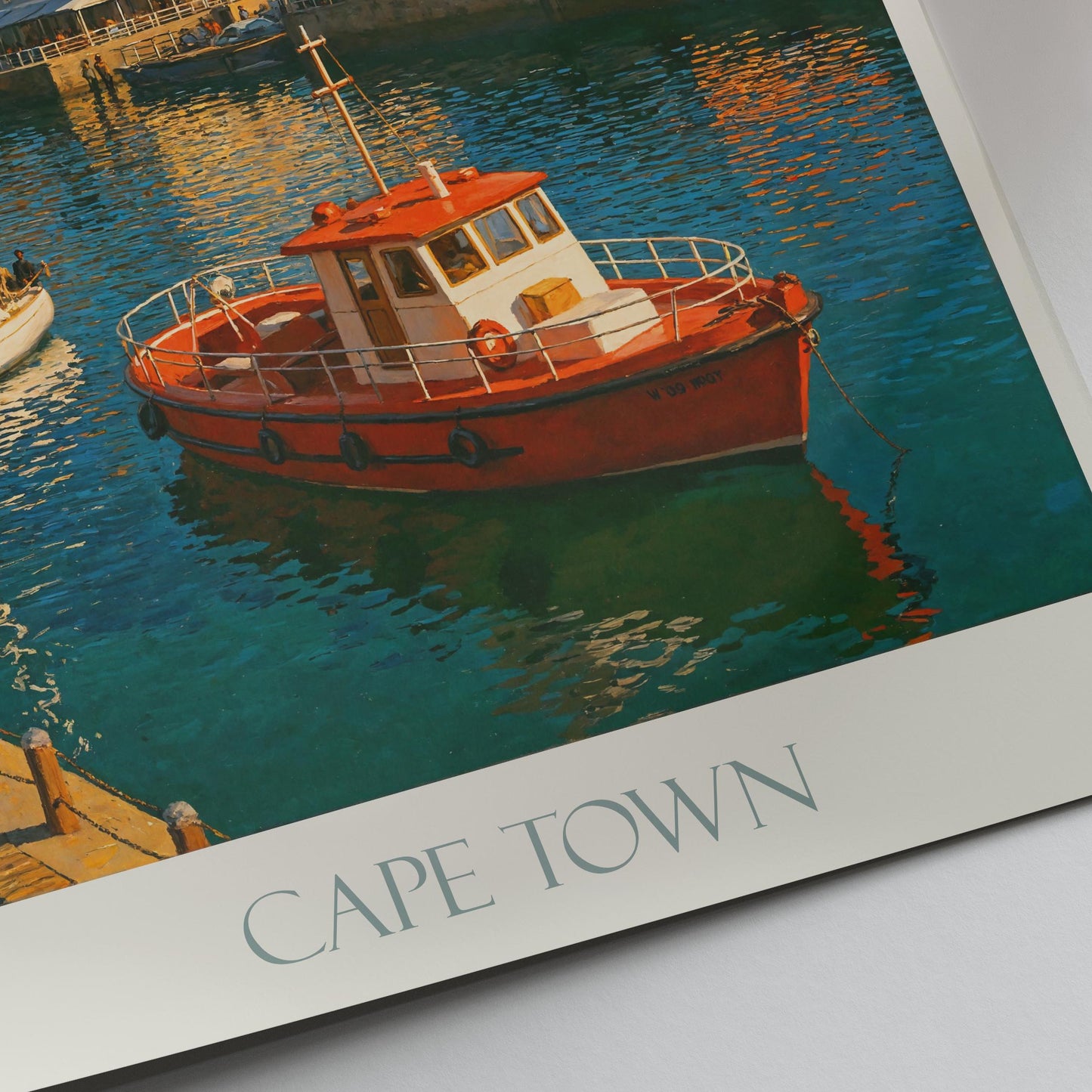 Cape Town Travel Print ~ South Africa Travel Poster | Painted Wall Art & Home Decor | Framed Personalized Print | Vacation Travel Gift