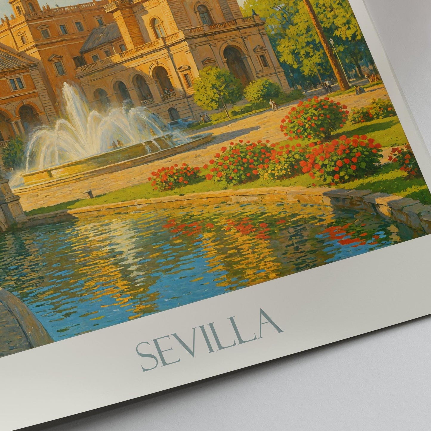 Seville Travel Print ~ Spain Travel Poster | Painted Wall Art Print & Home Decor | Framed Personalized Print | Vacation Travel Gift