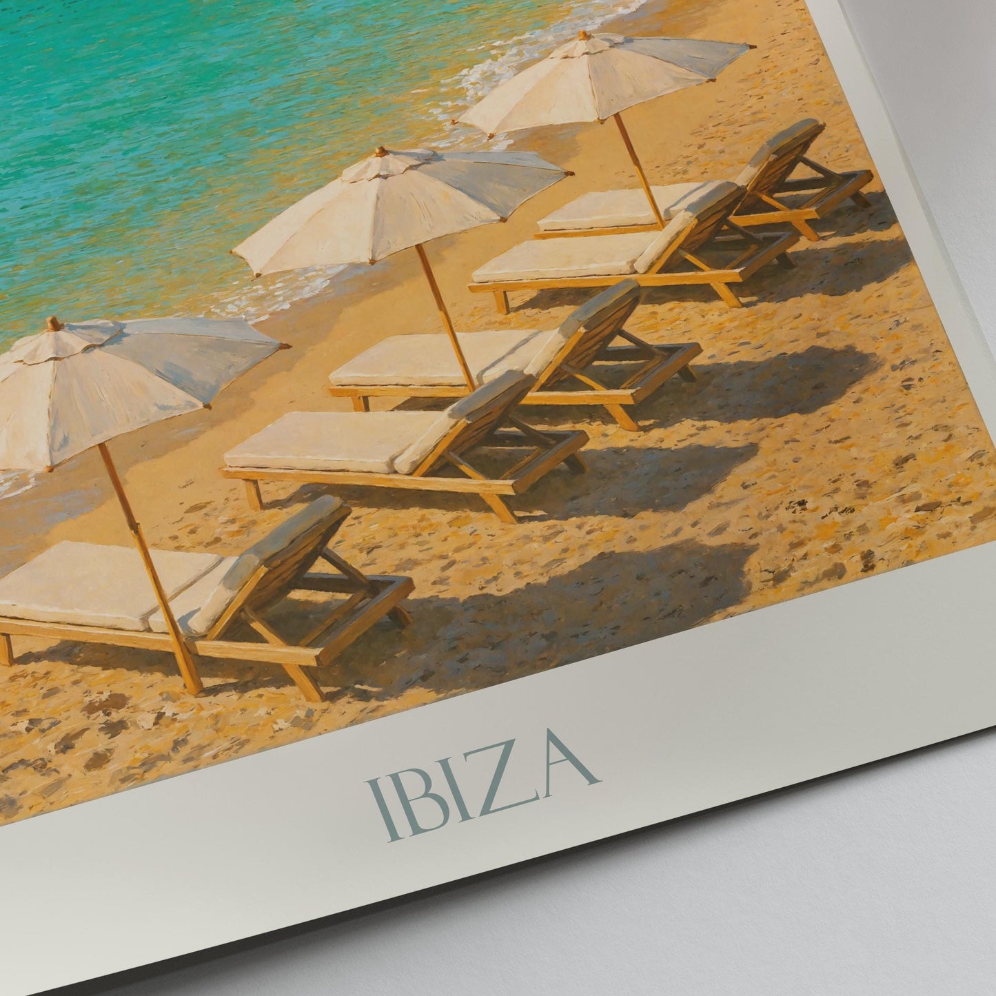 Ibiza Travel Print ~ Spain Travel Poster | Painted Wall Art Print & Home Decor | Framed Personalized Print | Vacation Travel Gift