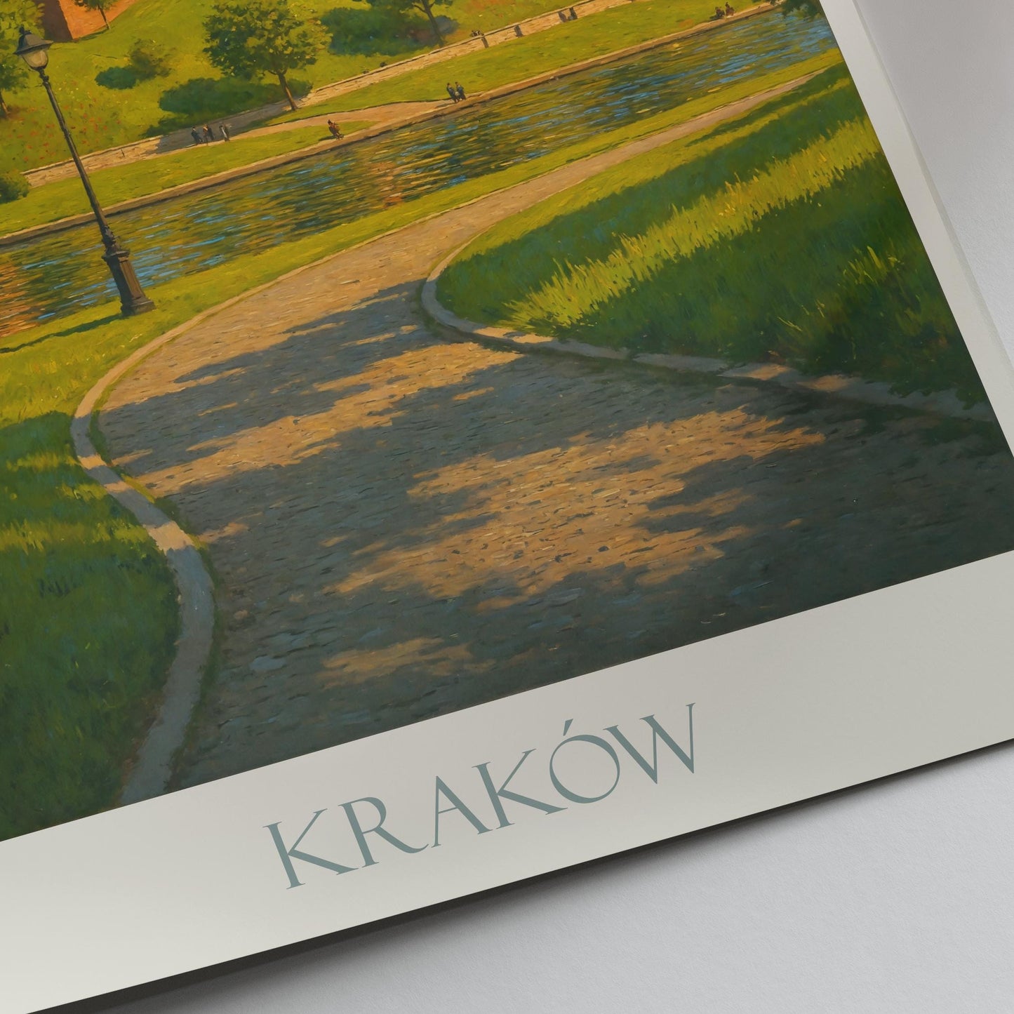 Krakow Travel Print, Wawel Castle ~ Poland Travel Poster Wall Art Home Decor Personalized Gift Painting Framed