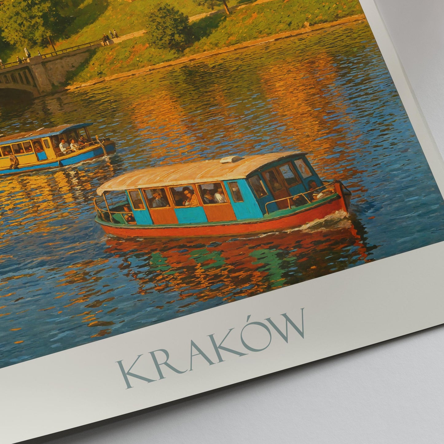 Krakow Travel Print, Wawel Castle ~ Poland Travel Poster Wall Art Home Decor Personalized Gift Painting Framed