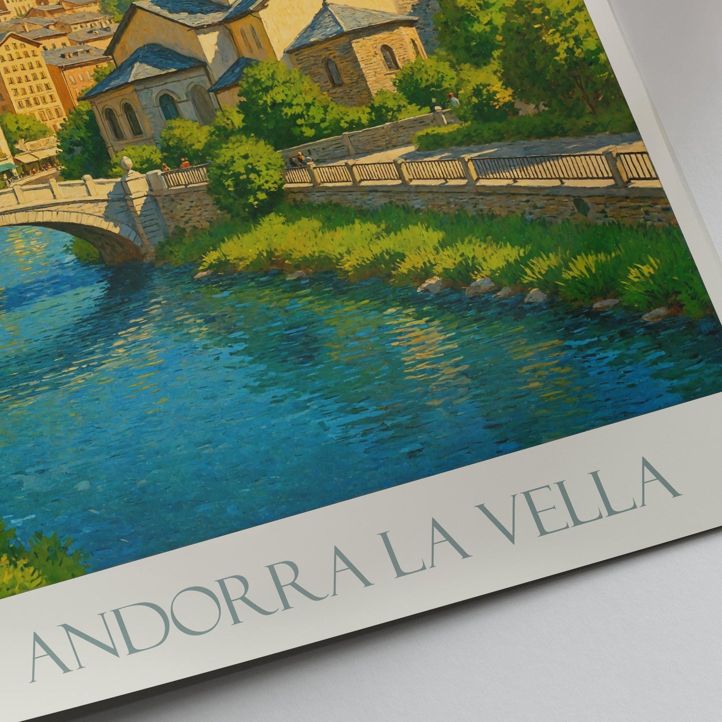 Andorra Travel Print ~ Travel Poster | Painted Wall Art Print & Home Decor | Framed Personalized Print | Vacation Travel Gift