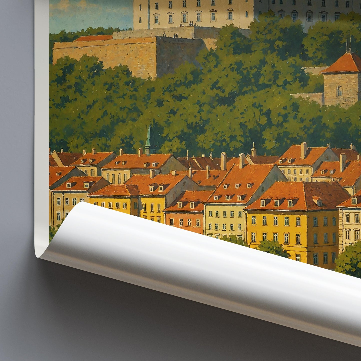Bratislava Travel Print ~ Slovakia Travel Poster