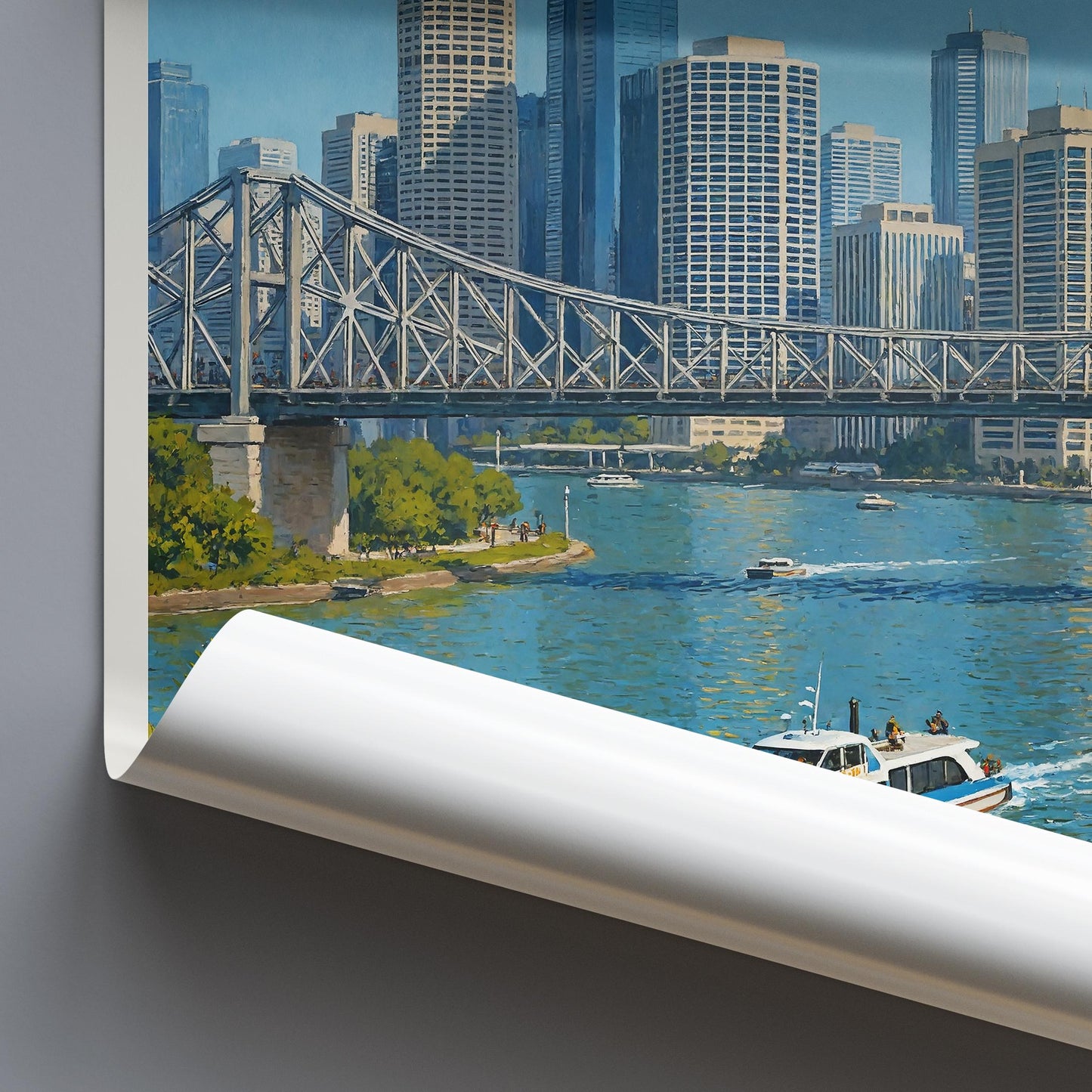 Brisbane Travel Print ~ Australia Travel Poster