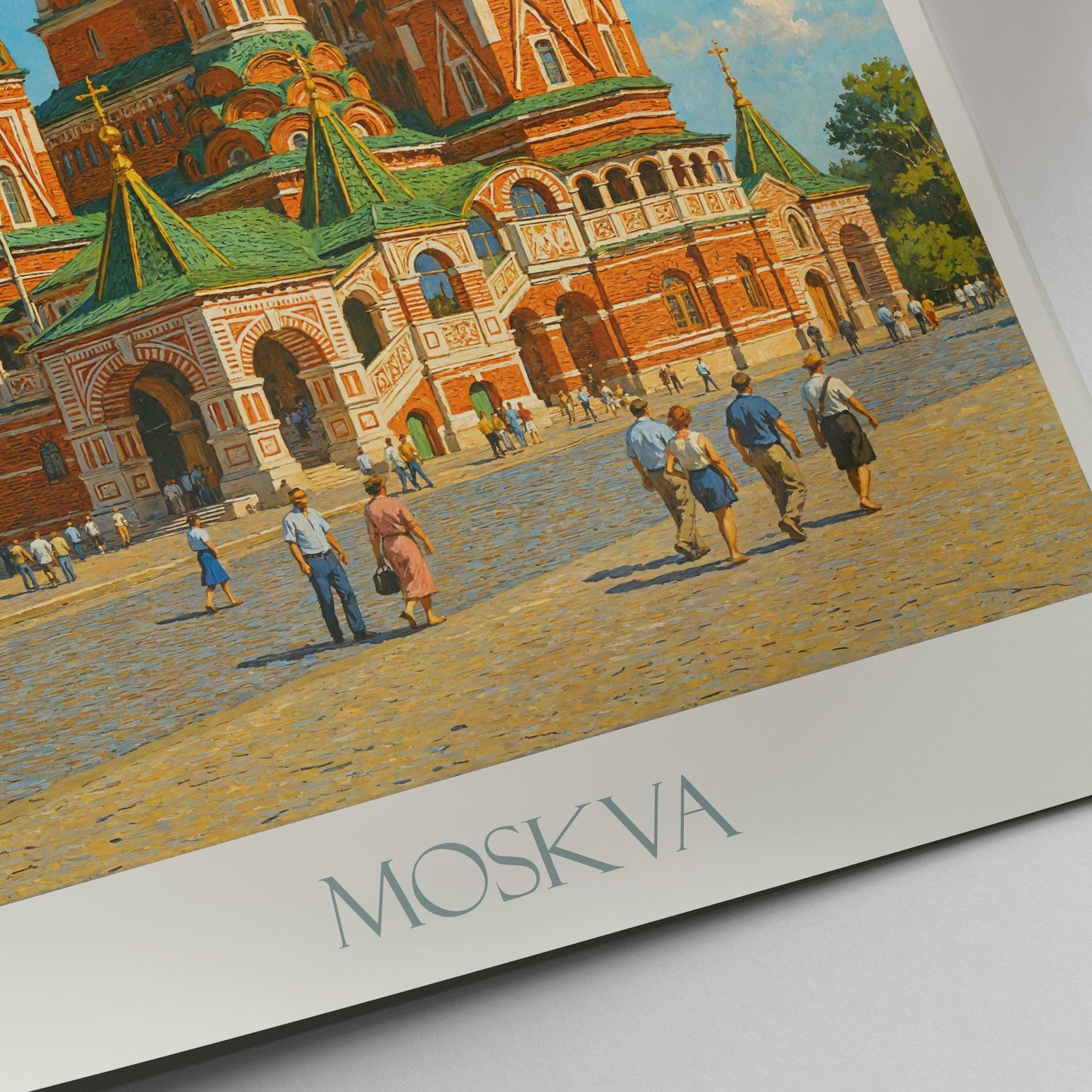 Moscow Travel Print, Red Square ~ Russia Travel Poster