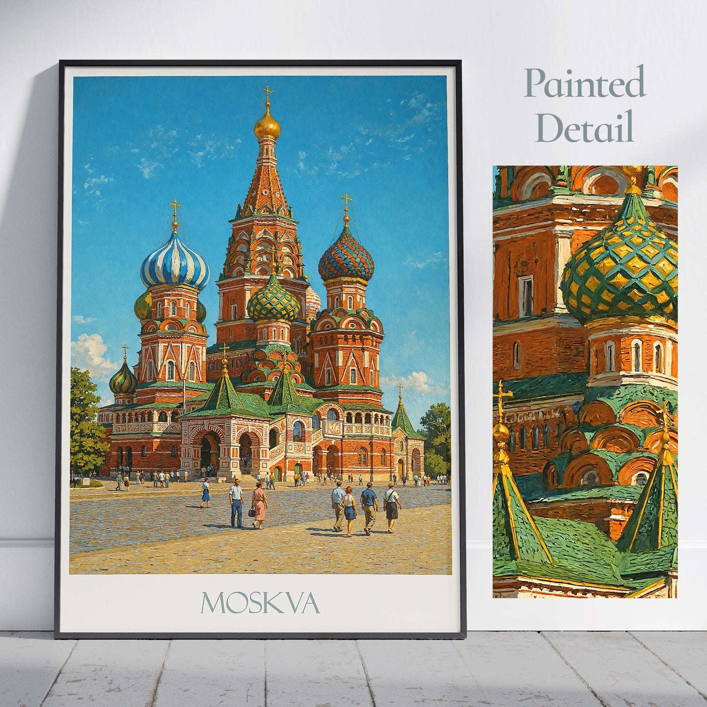 Moscow Travel Print, Red Square ~ Russia Travel Poster