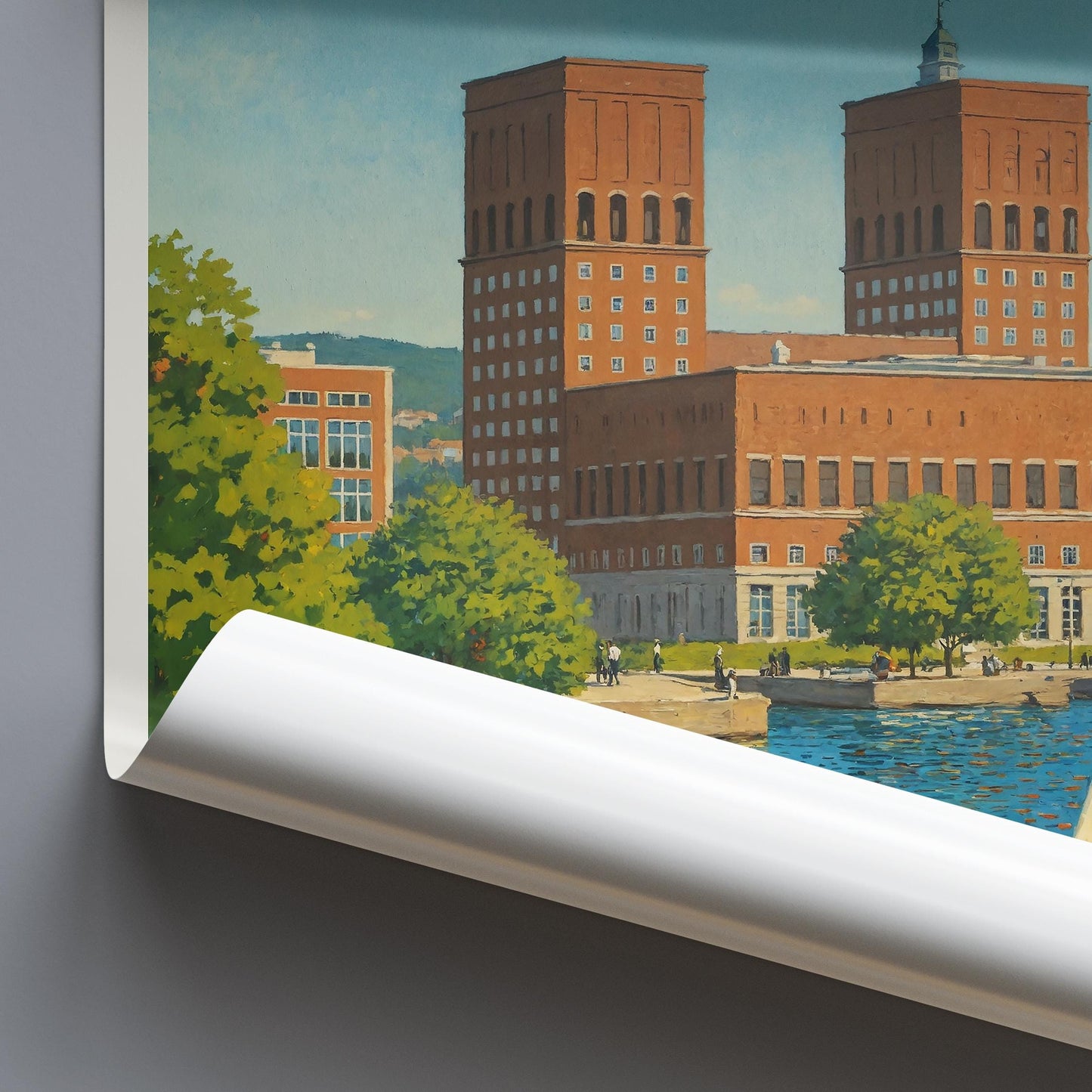 Oslo Travel Print ~ Norway Travel Poster |