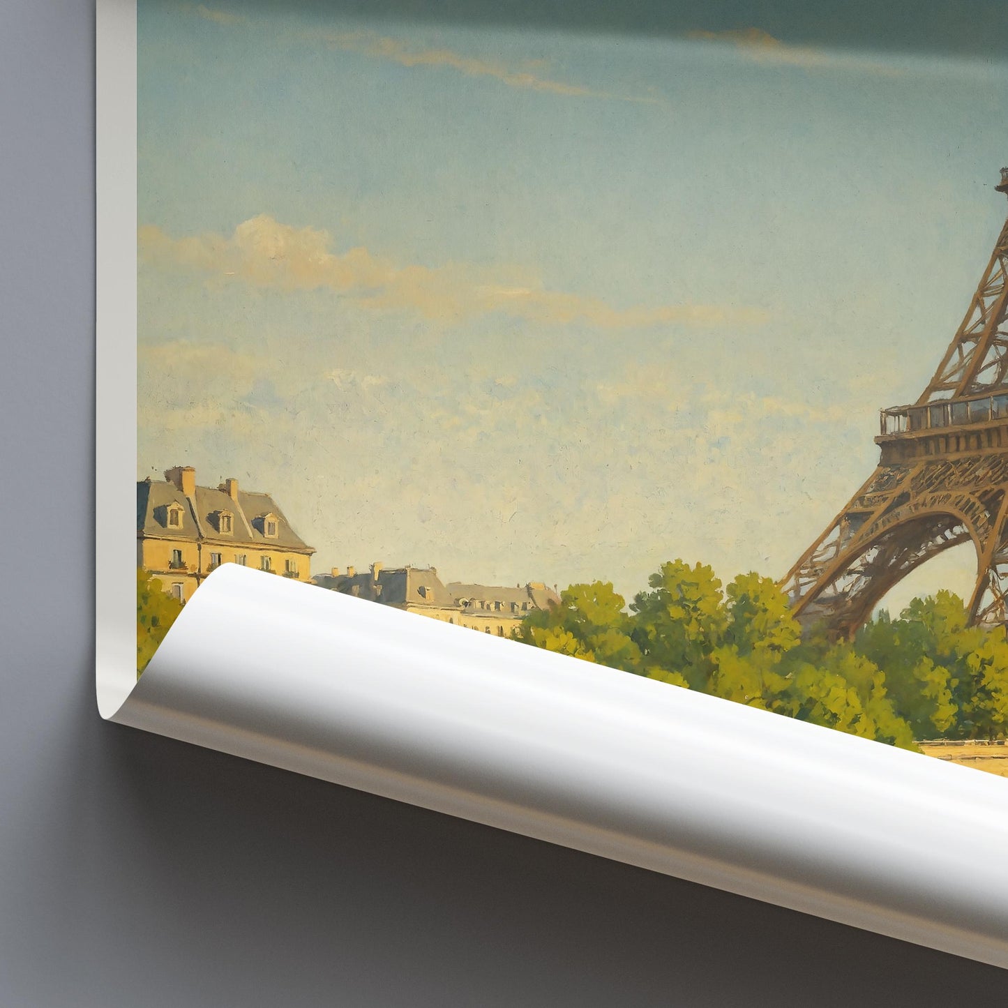 Paris Travel Print, Eiffel Tower ~ River Seine France Travel Poster