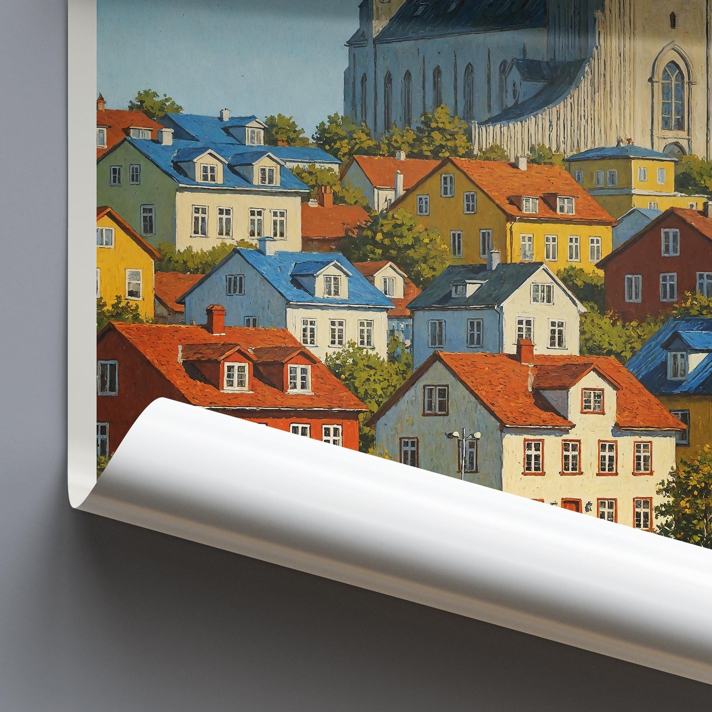 Reykjavik Travel Print ~ Iceland Travel Poster |