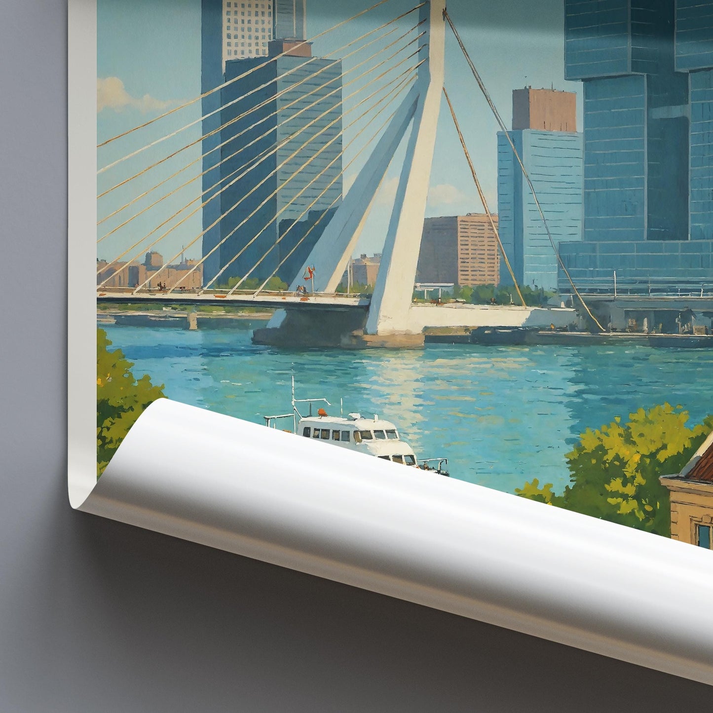 Rotterdam Travel Print ~ Netherlands Travel Poster