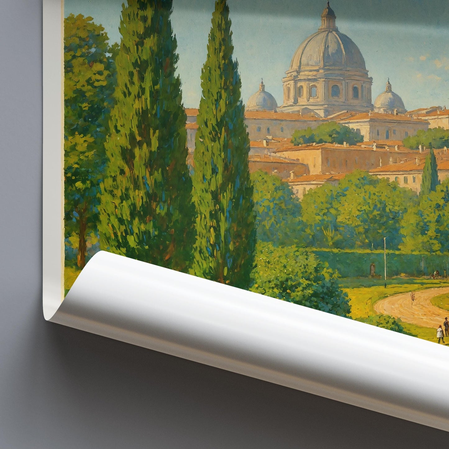 Rome Travel Print, Colosseum ~ Italy Roman Travel Poster | Framed Personalized Vacation Travel Gift