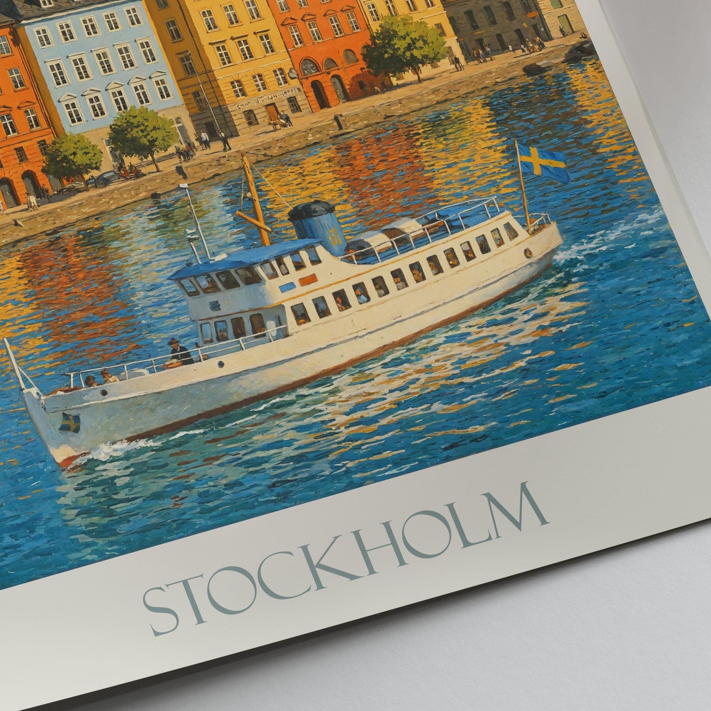 Stockholm Travel Print, Gamla Stan ~ Sweden Travel Poster