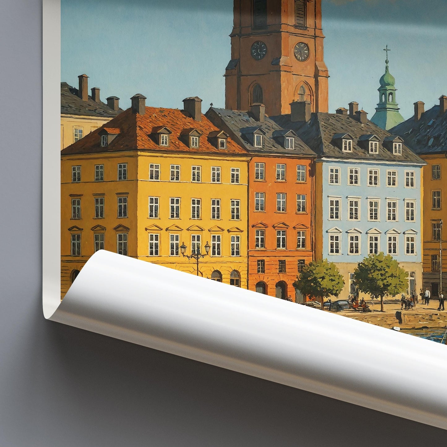 Stockholm Travel Print, Gamla Stan ~ Sweden Travel Poster