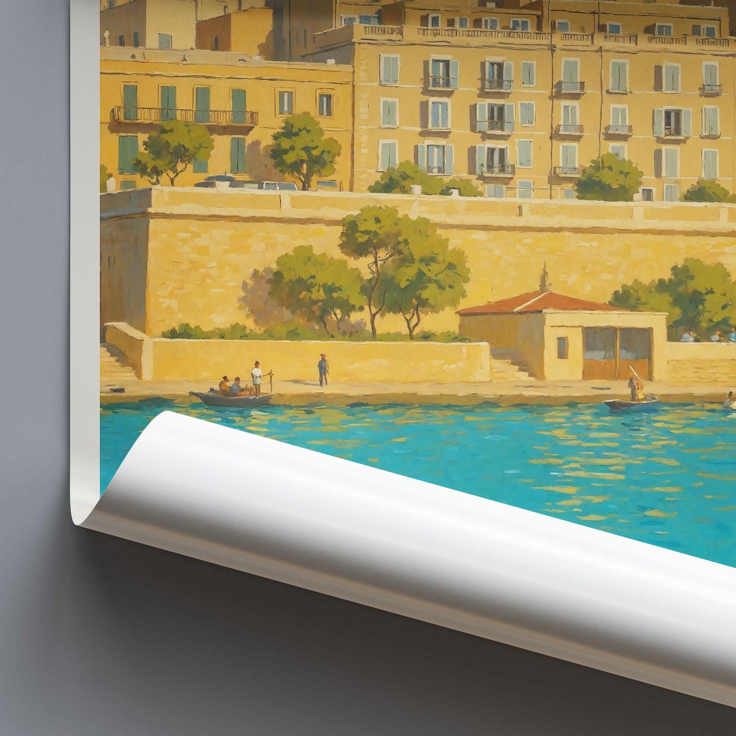 Valletta Travel Print ~ Malta Travel Poster
