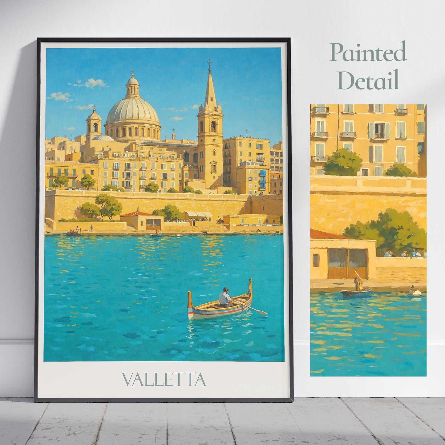 Valletta Travel Print ~ Malta Travel Poster