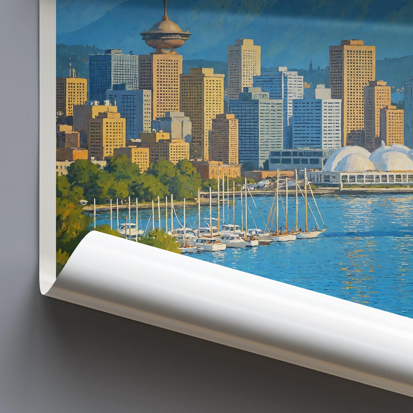 Vancouver Travel Print ~ British Columbia Canada Travel Poster