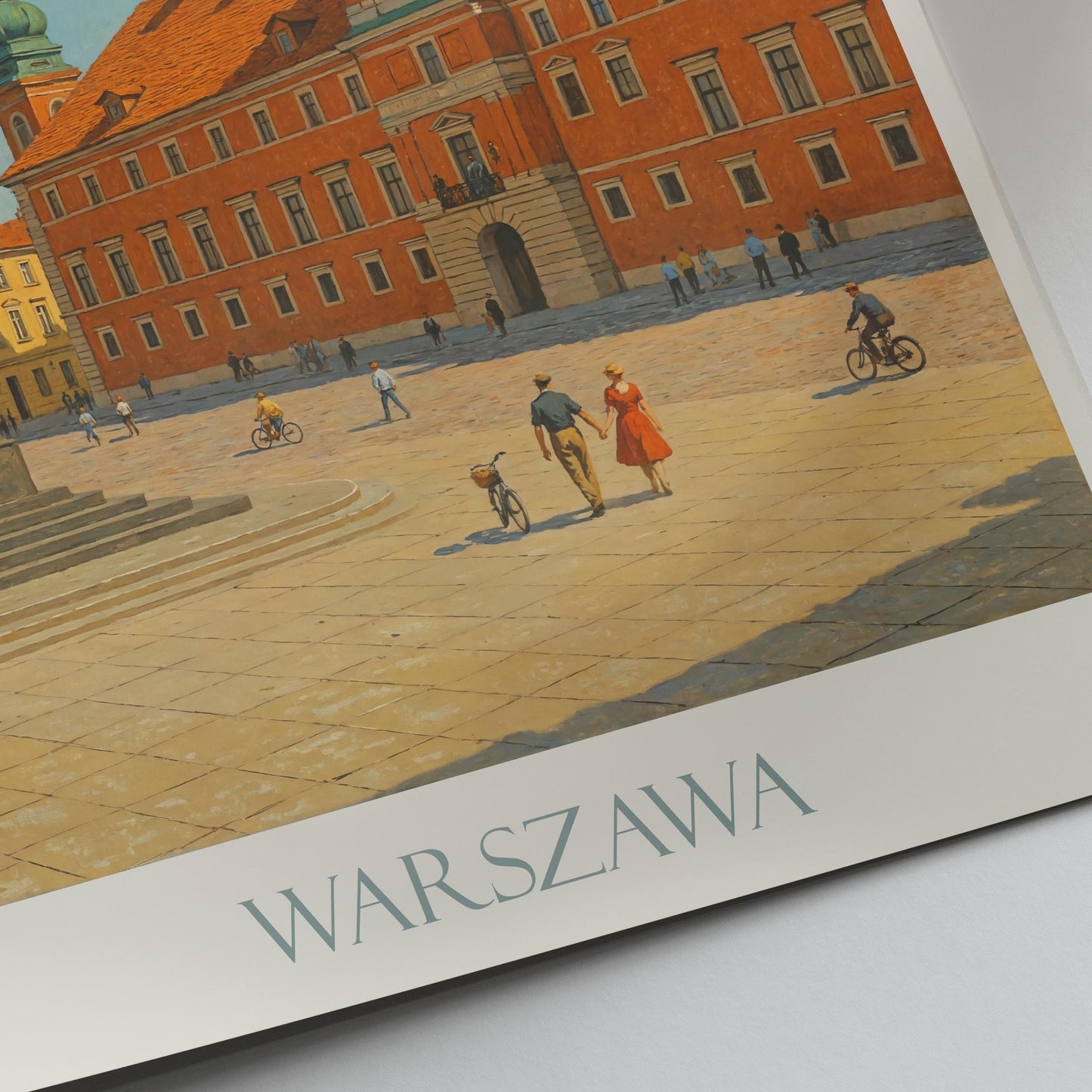 Warsaw Travel Print ~ Poland Travel Poster Wall Art Home Decor Personalized Gift Framed