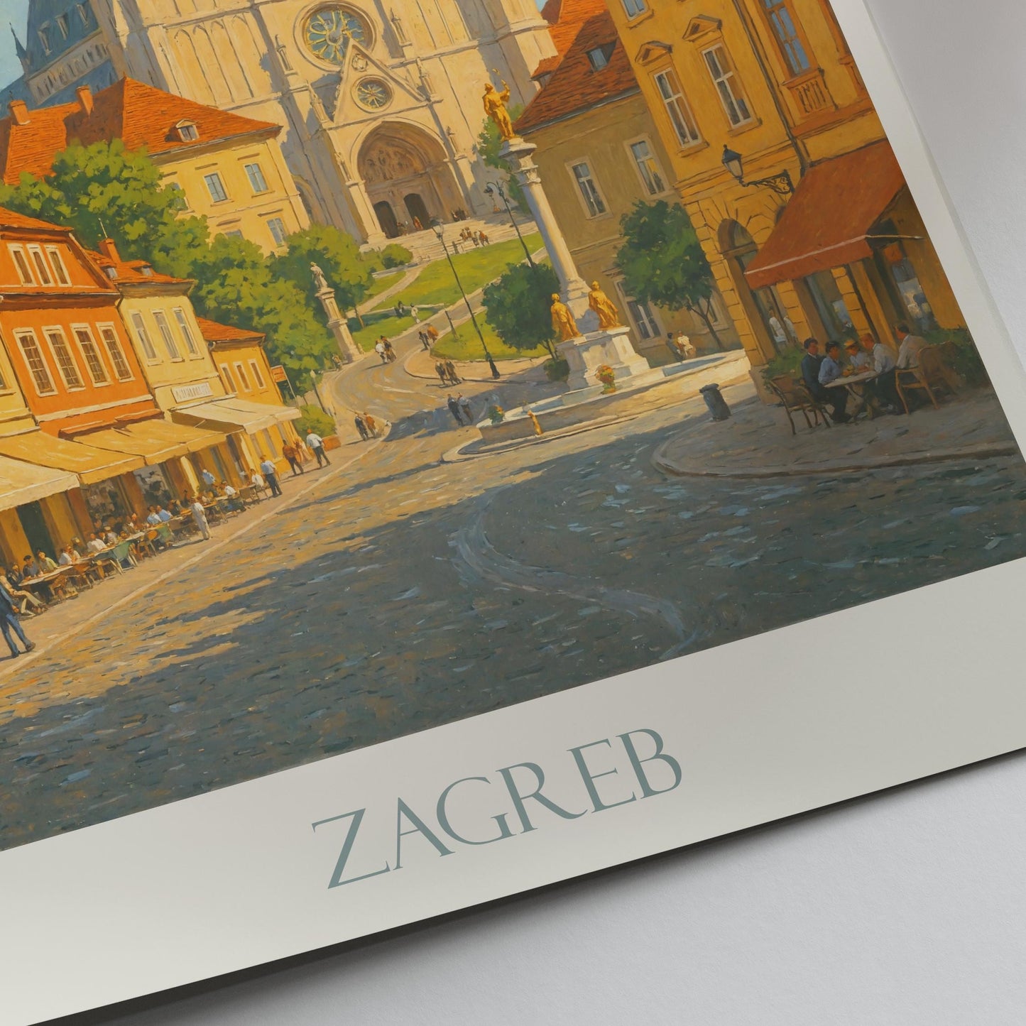 Zagreb Travel Print ~ Croatia Travel Poster
