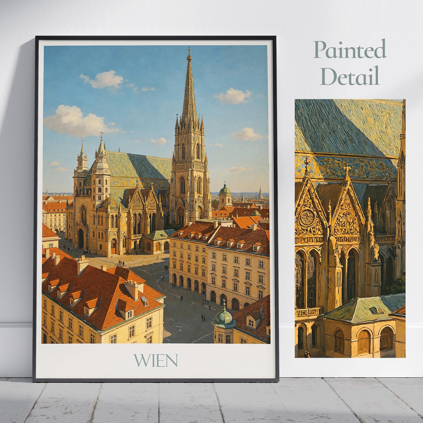 Vienna Travel Print, St. Stephen’s Cathedral ~ Austria Travel Poster