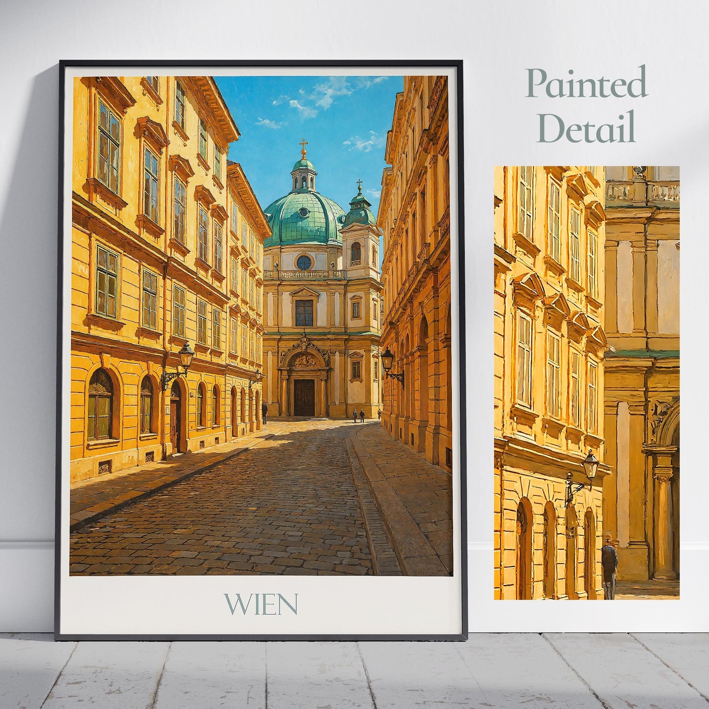 Vienna Travel Print, Peterskirche ~ Austria Travel Poster