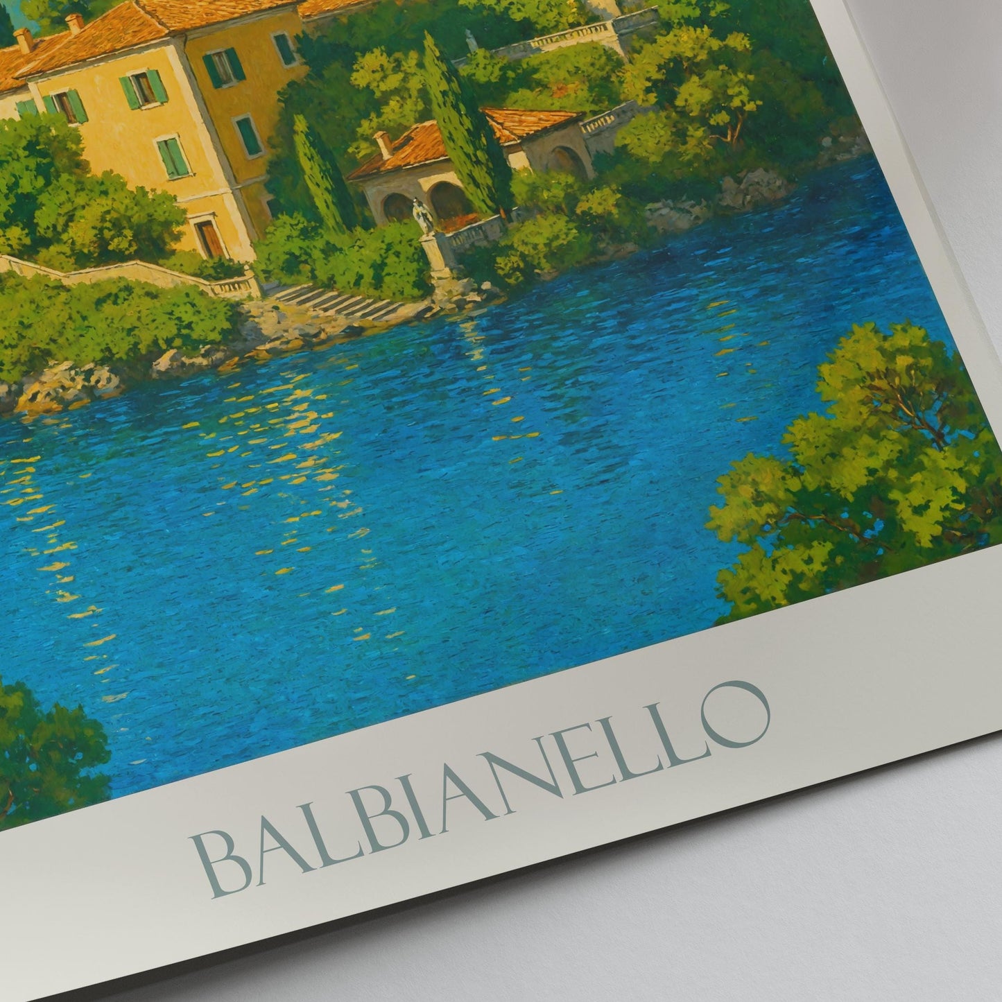 Lake Como Travel Print, Villa del Balbianello ~ Italy Travel Poster