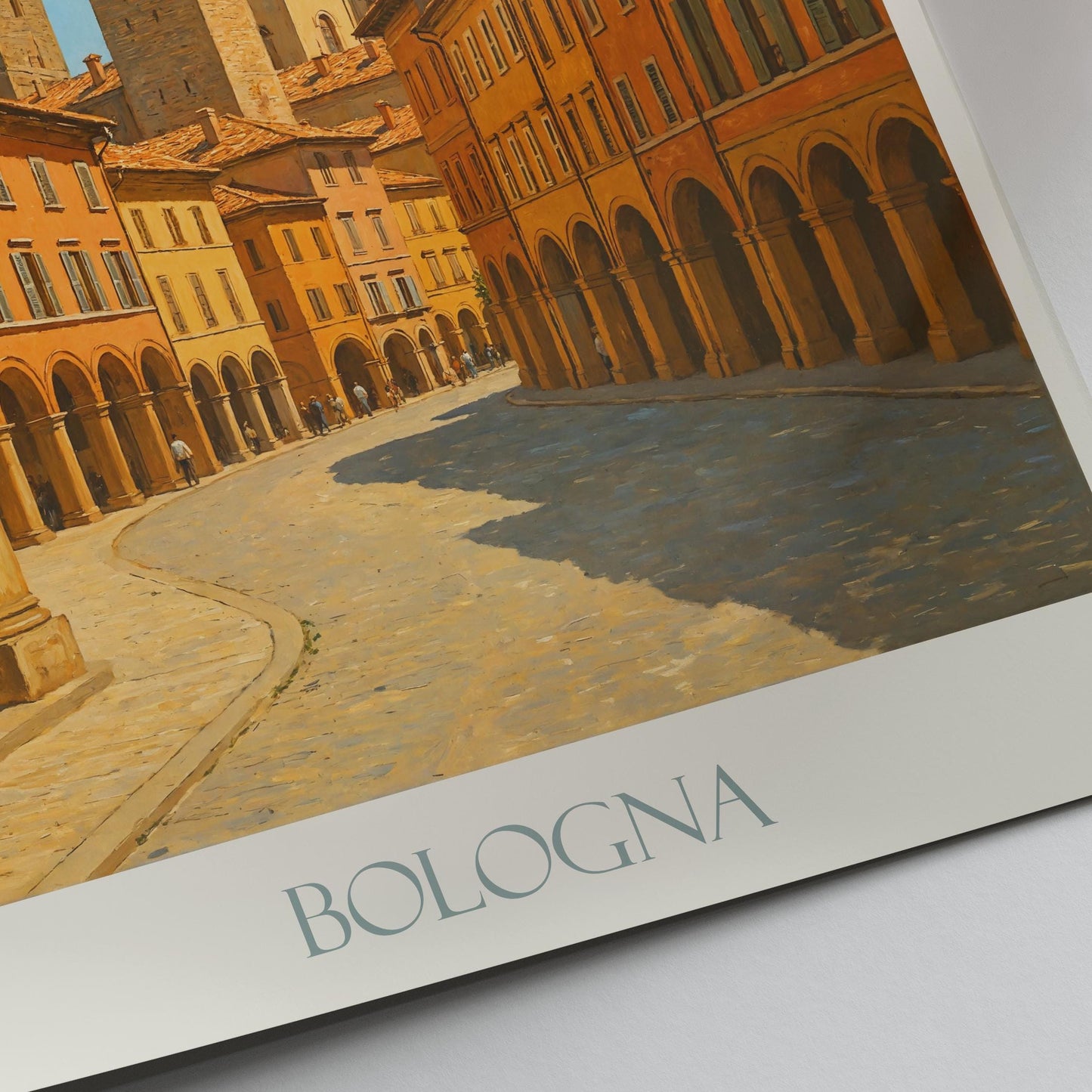 Bologna Travel Print, Due Torri ~ Italy Travel Poster