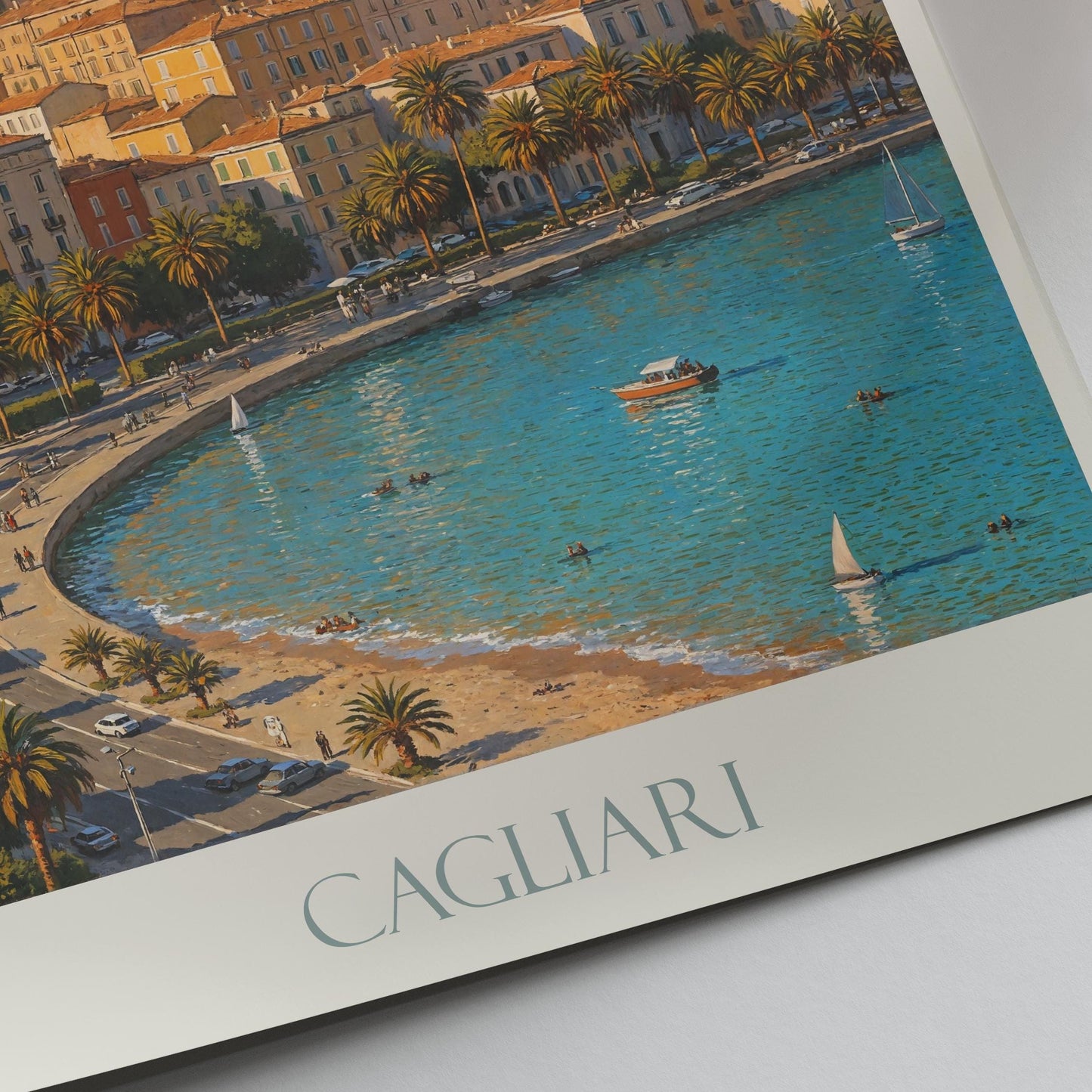 Cagliari Travel Print ~ Sardinia Italy Travel Poster
