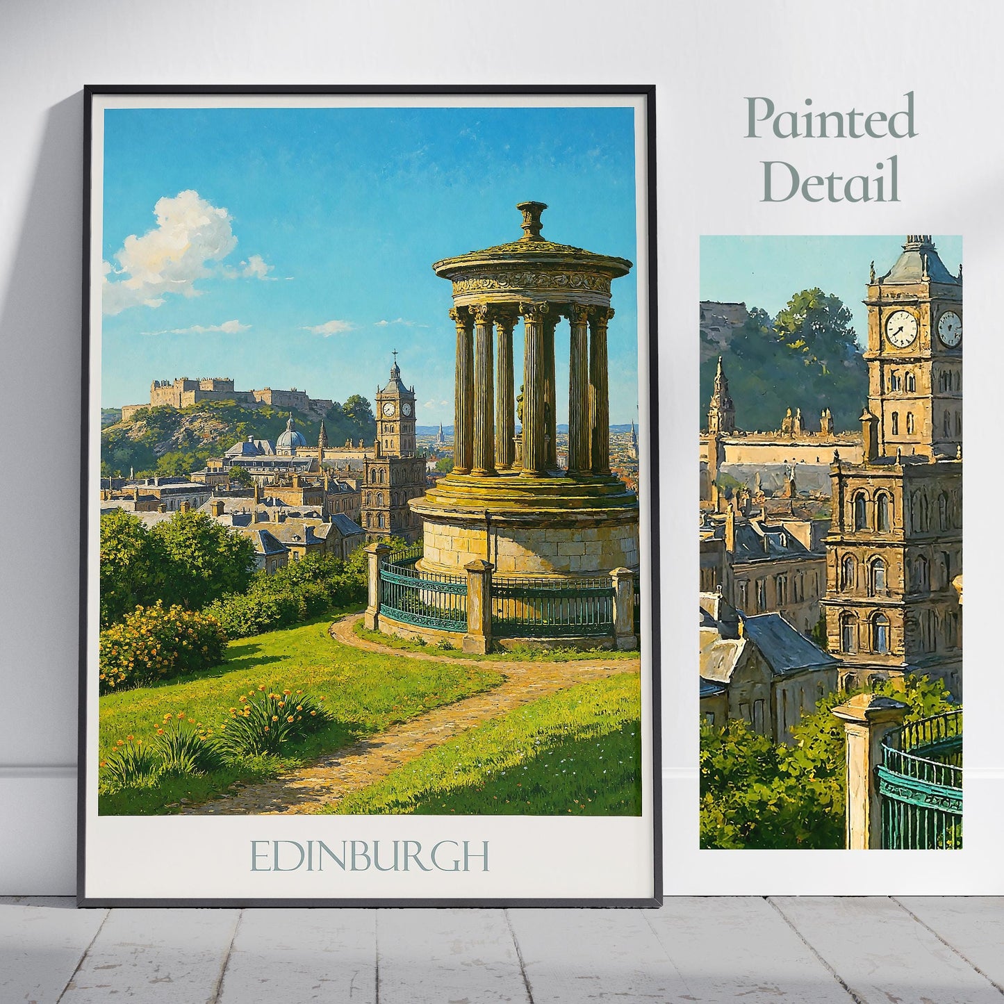 Edinburgh Travel Print ~ Scotland Travel Poster