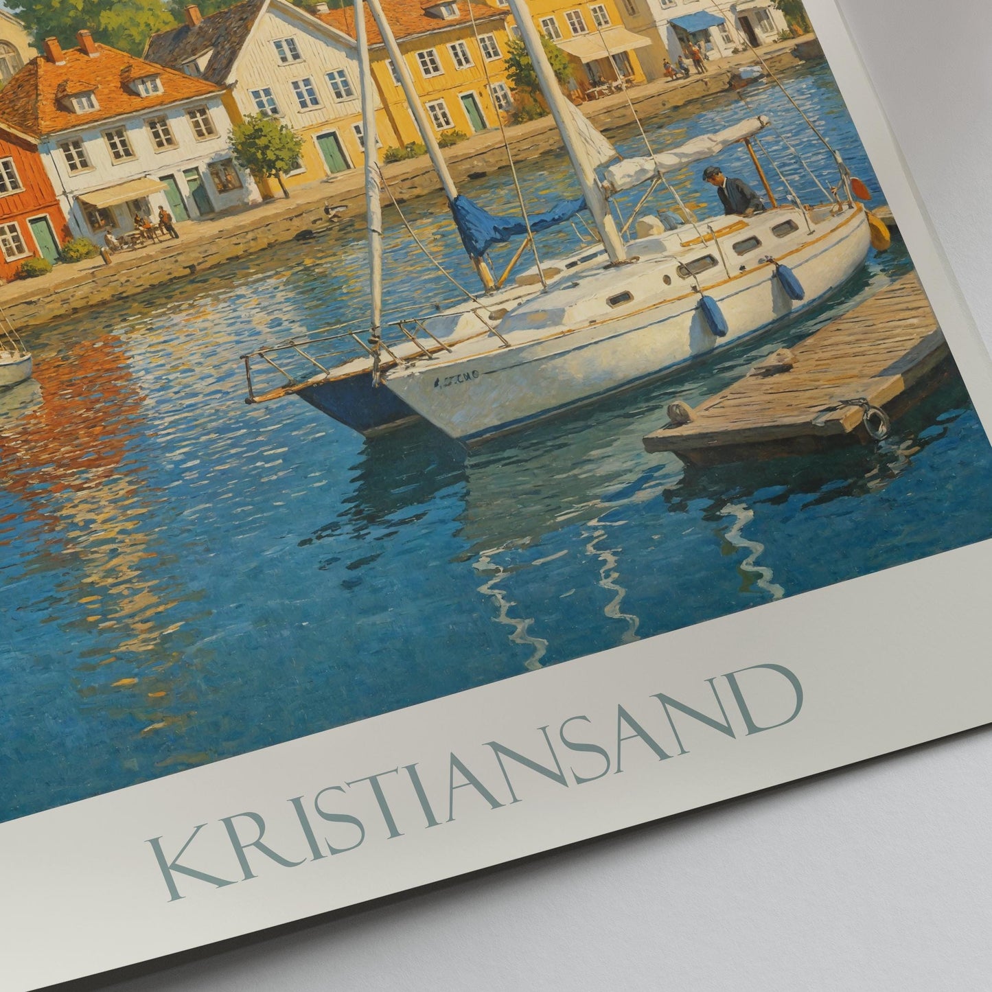 Kristiansand Travel Print ~ Norway Travel Poster